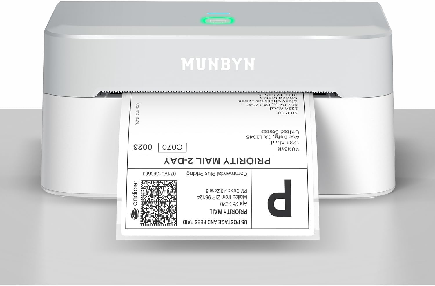 MUNBYN Bluetooth Thermal Label Printer Wireless 4×6 Shipping Label 1.57″-4.2”W