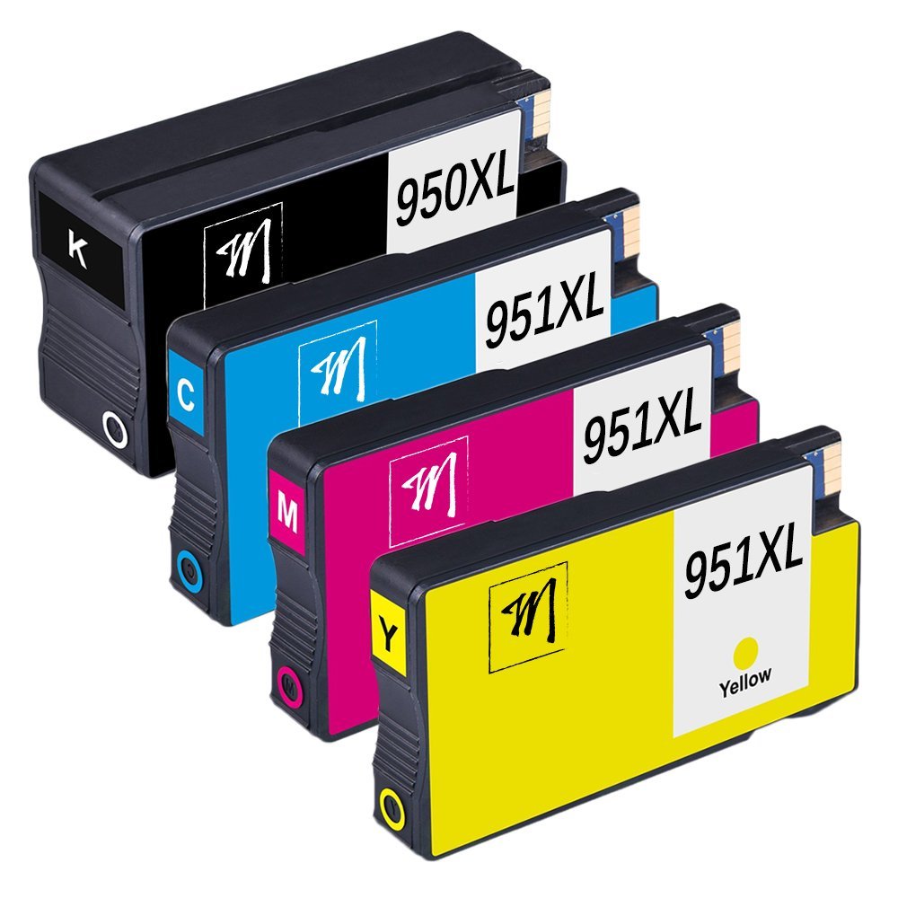 4pk 950XL 951XL Ink for HP OfficeJet Pro 8625 8600 8100 8615 8620 8610 8630 8616