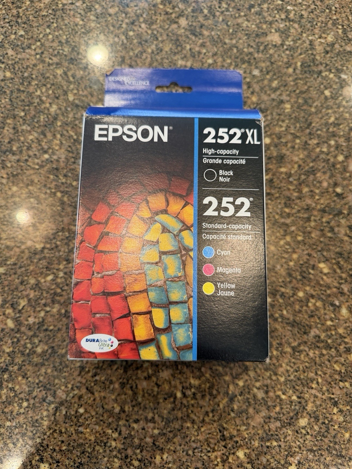 Epson 252XL/252 (T252XL-BCS) Black/Tri-Color Ink Cartridge – 4 Pack