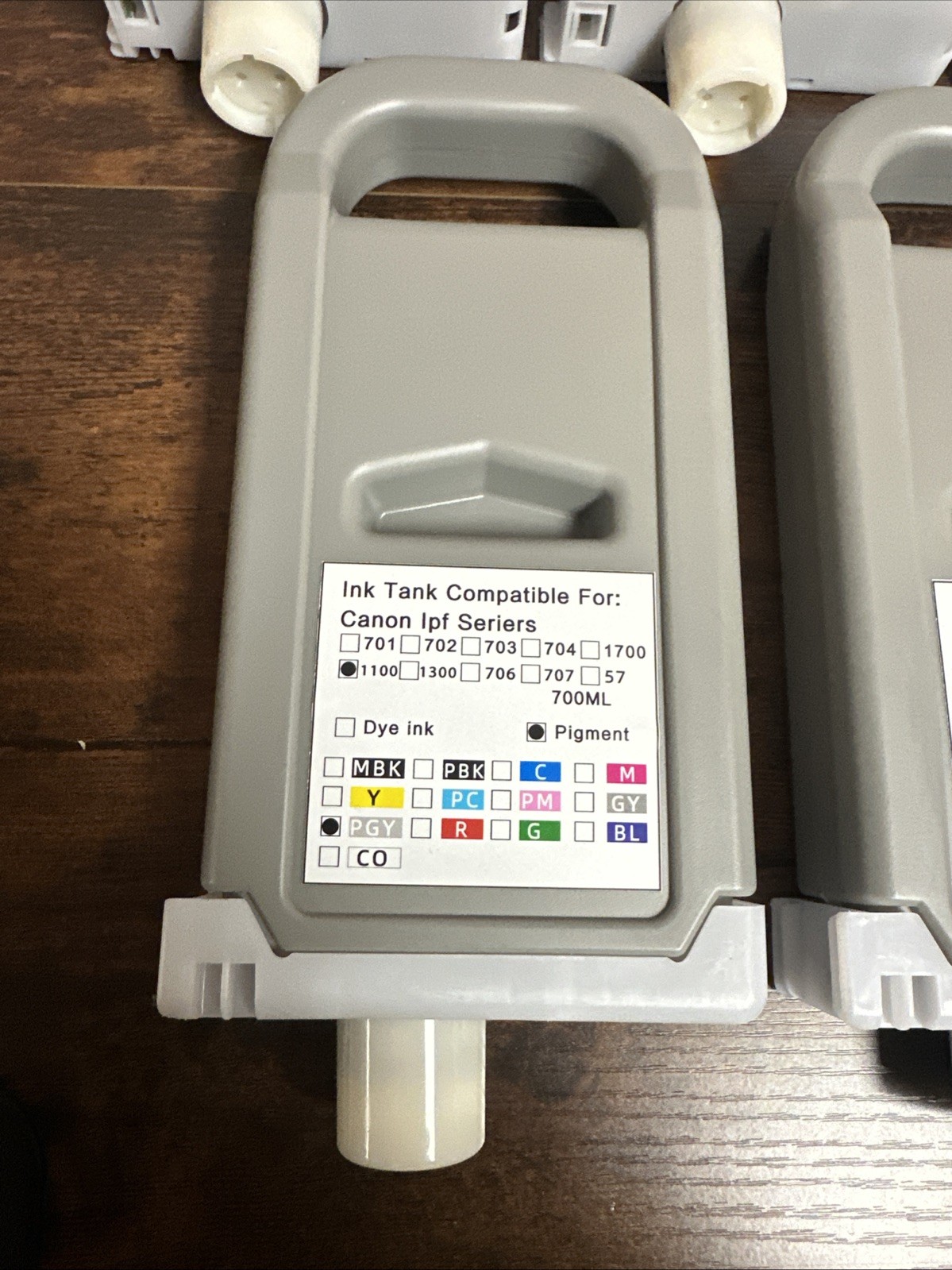 5PK combo PFI-1100 Compatible ink cartridges for Canon Ipf Series 1100 700ml Ea