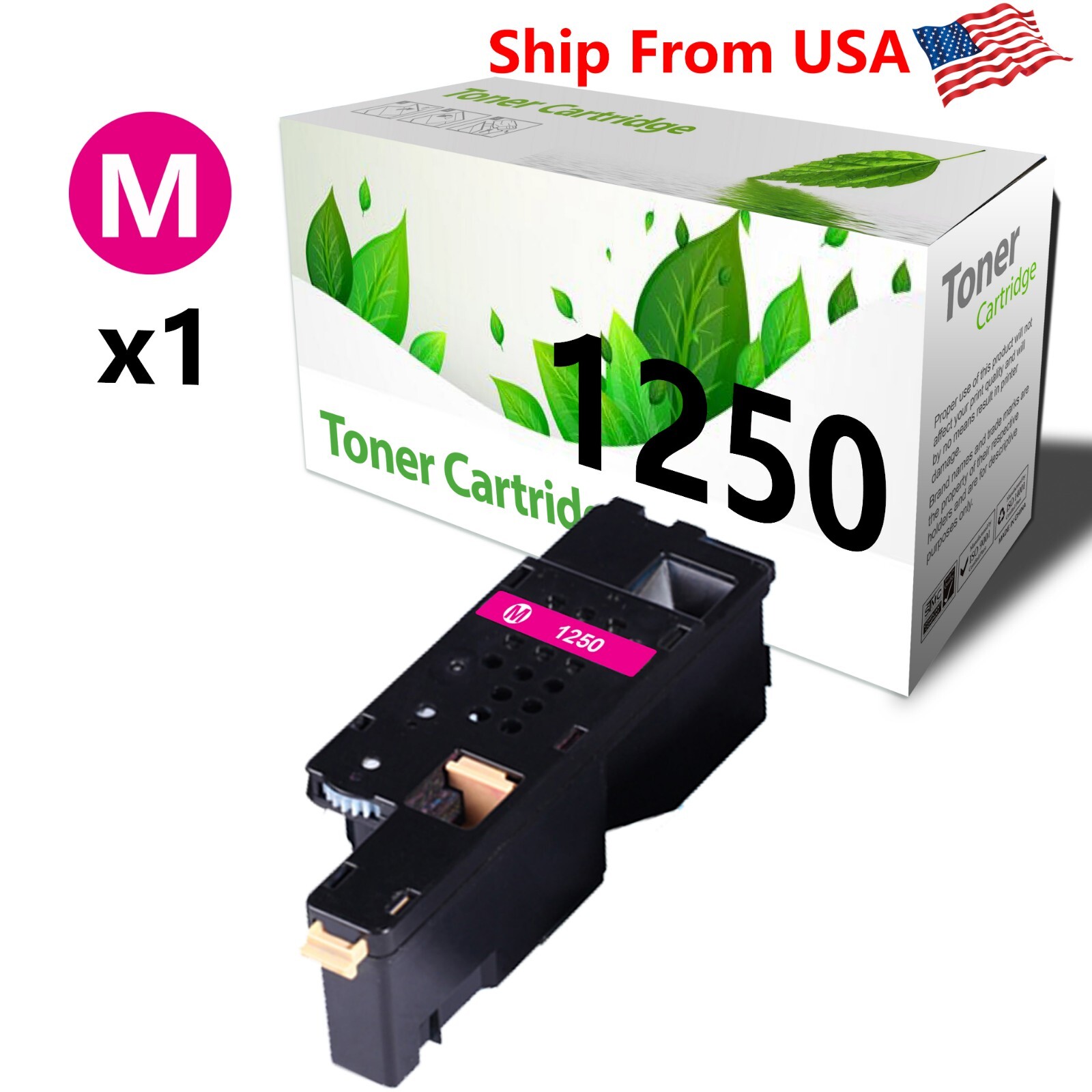 1-Pack of Magenta C1250 Toner Cartridge for 1355cn Printer