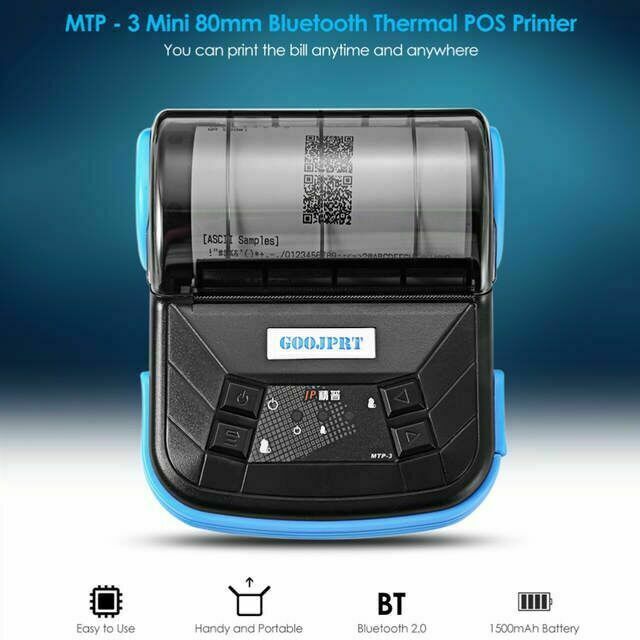 GOOJPRT Wireless BT 80mm POS ESC Thermal Label Bluetooth Receipt Printer