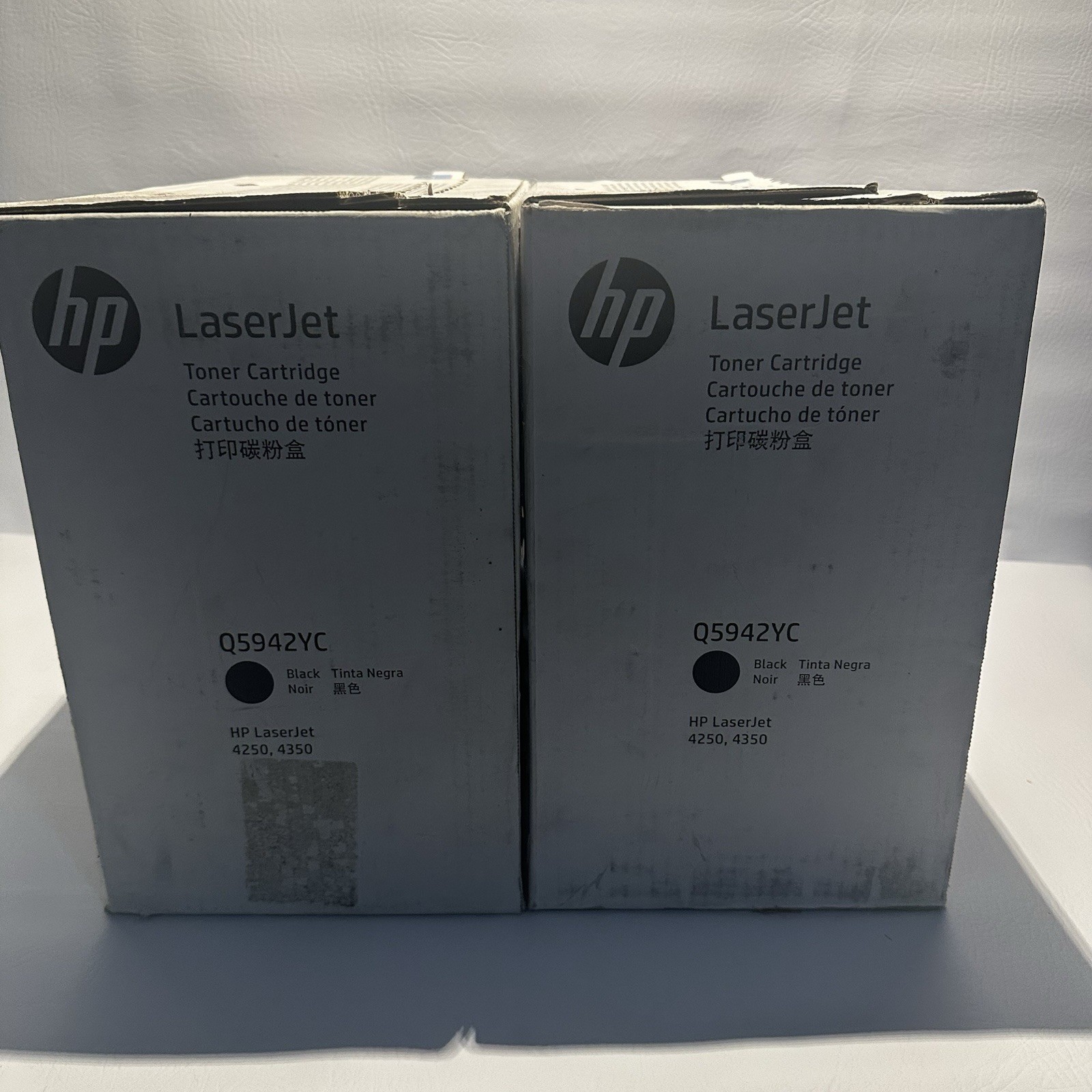 Genuine HP LASERJET 4250 TONER Cartridge BLACK, Q5942YC, OEM Set (2 Toners Total