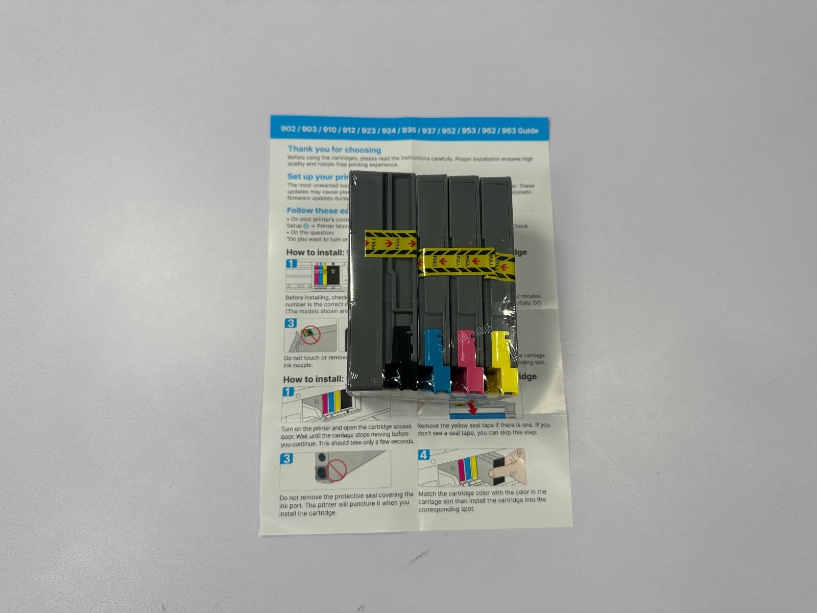 936e 936XL Compatible Ink Cartridges 4 Pack w/ Chip Fits HP OfficeJet Pro New