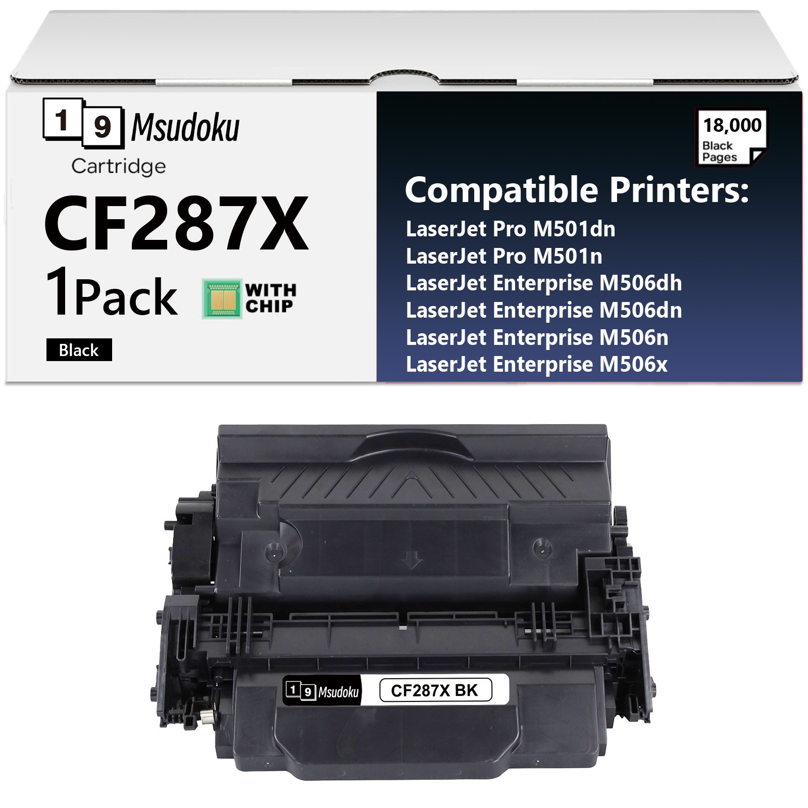 CF287X Toner Cartridge BLACK For HP LaserJet Enterprise M506 M506n M506x M506dn