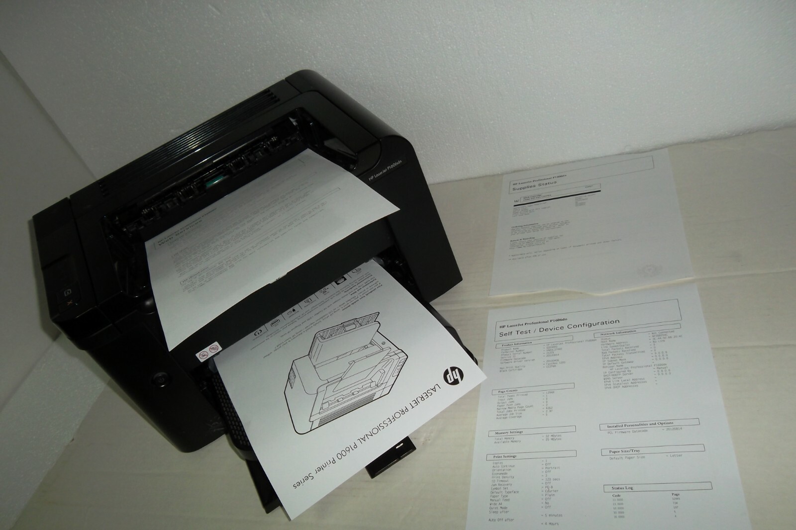 HP LaserJet Pro P1606dn Printer Mono USB LAN 26ppm 32MB Page Count=12K CE749A