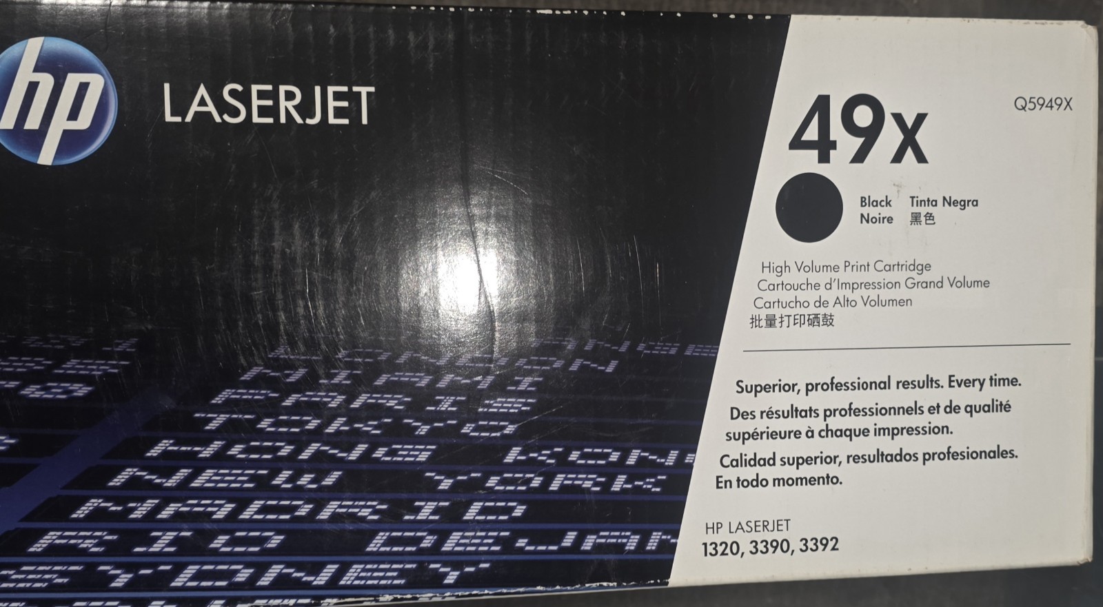 HP 49X Black High Yield Toner Cartridge, Prints Up to 6,000 Pages (Q5949X)