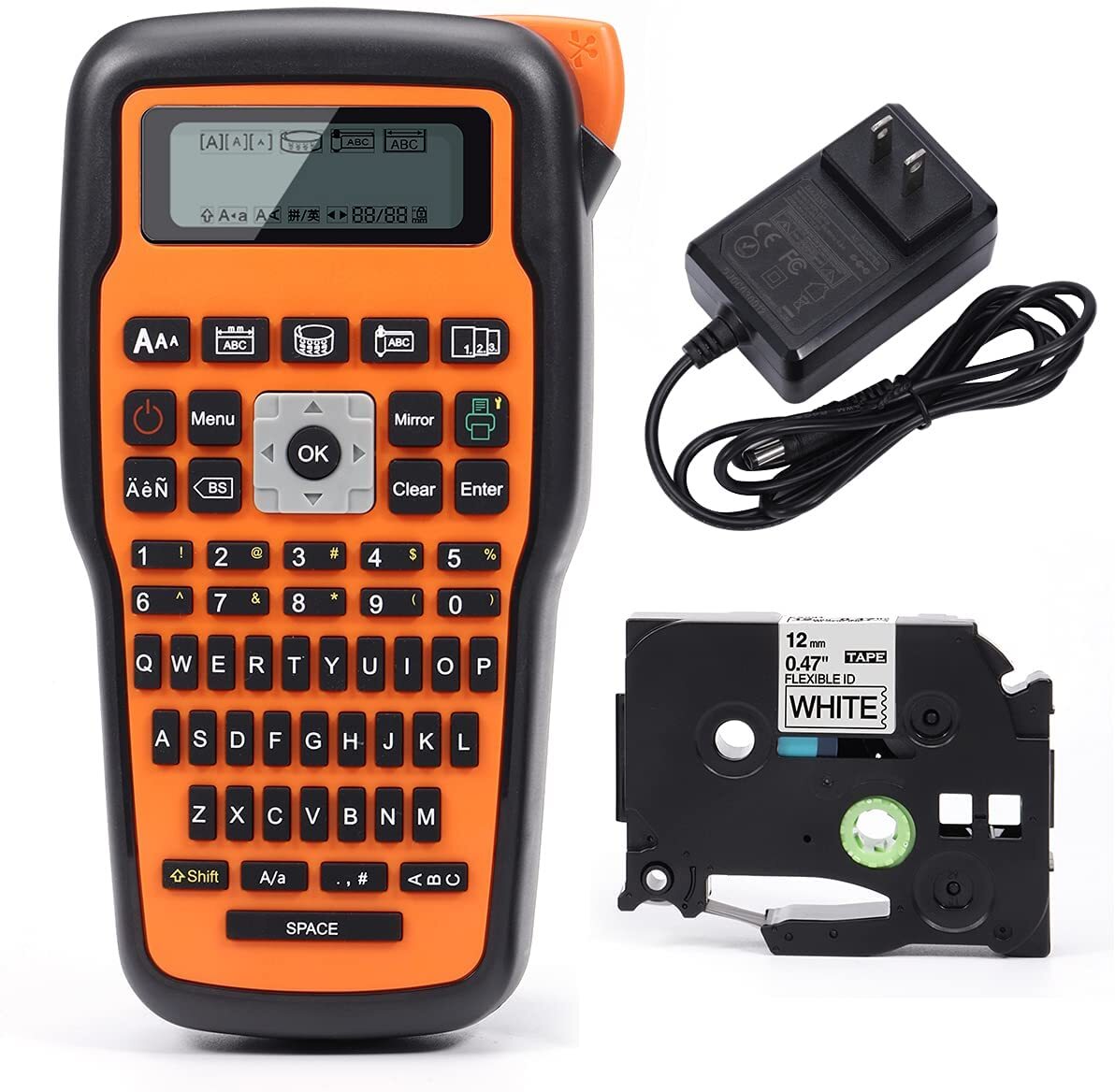 Label Maker Machine E1000 Portable Handheld Labeler Machine P-Touch TZe-231 lot