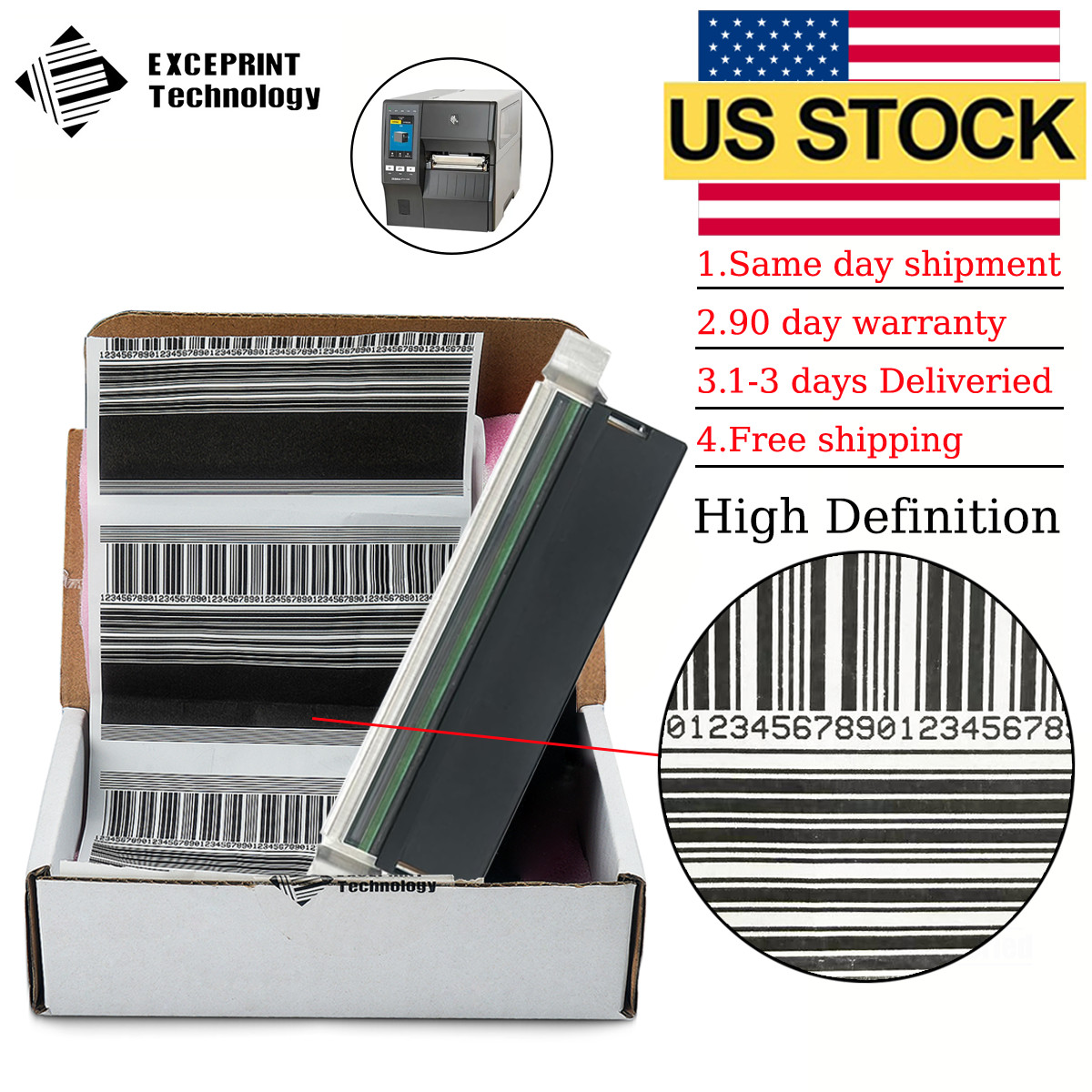 ✅ Printhead For Zebra ZT211 ZT231 203dpi Barcode Thermal Printer 203DPI New ✅