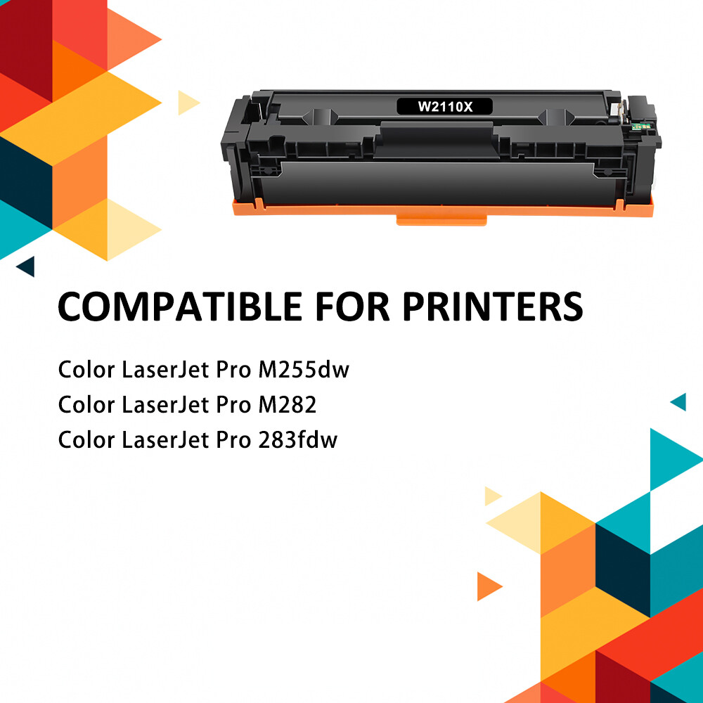 W2110A/X Toner Compatible With HP 206A/X LaserJet Pro MFP M283fdw M282 No Chip