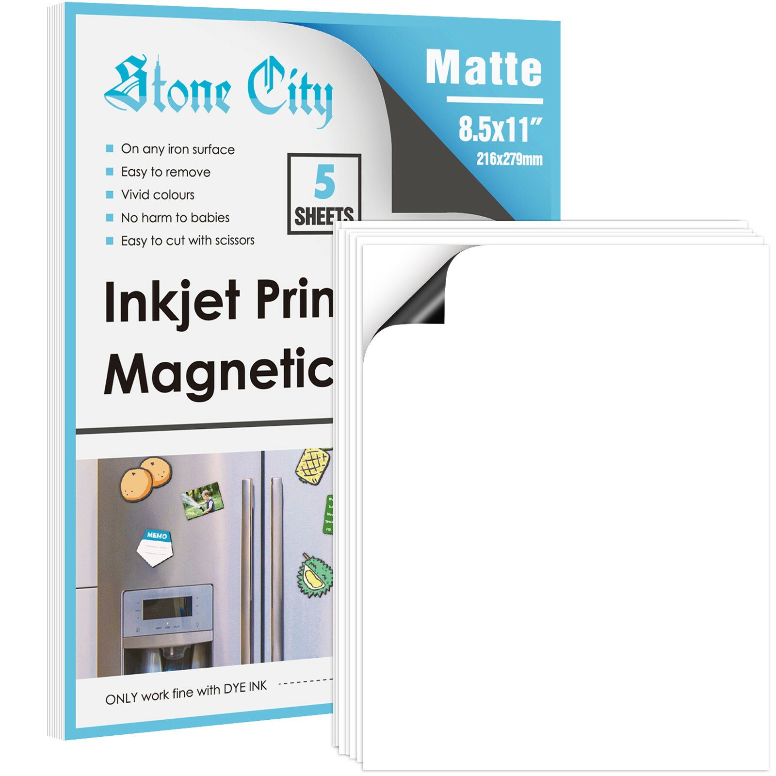 15 Printable Magnetic Vinyl Sheets Magnet Photo Paper Inkjet Laser Cricut 12Mil