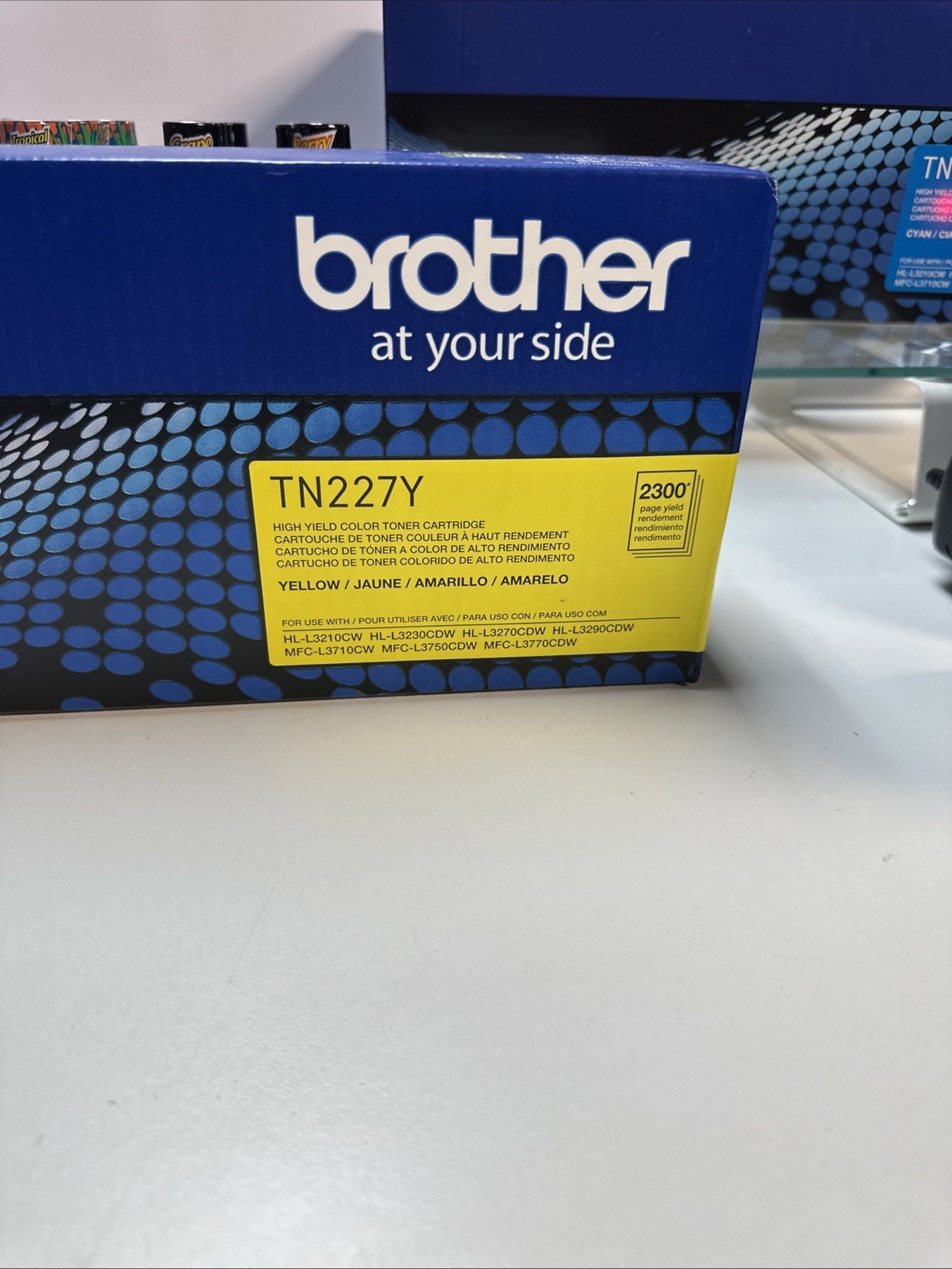 Brother Genuine TN-227 Yellow High Yield Toner Cartridge (TN227Y)