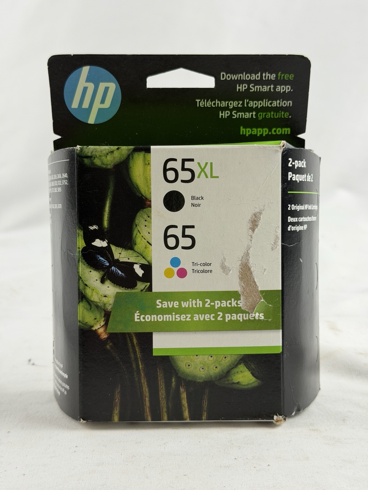 Genuine HP 65XL Black & 65 Tri-Color Ink Catridges 2 Pack Date: Dec 2025