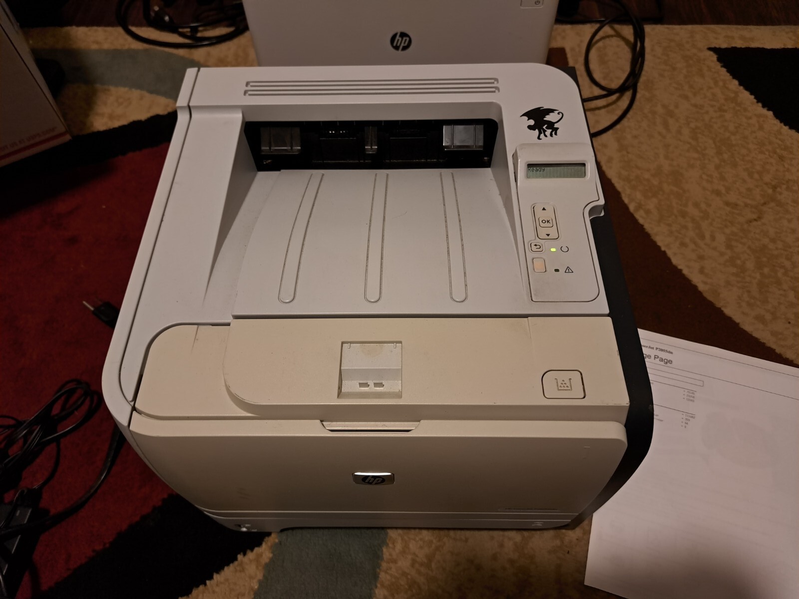 HP LaserJet P2055dn Laser Monochrome Printer Tested CE459A W/Toner. Pg CT 111k