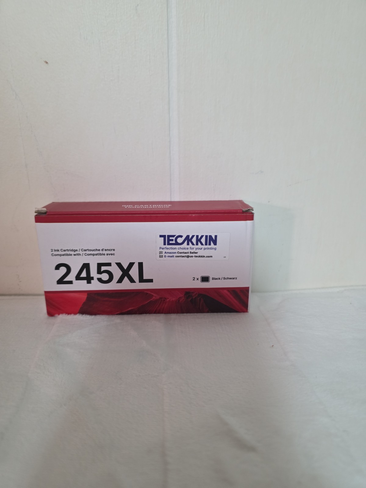 New Package Of 2x Teckkin Black 245XL Ink Cartridge Exp 11/2028
