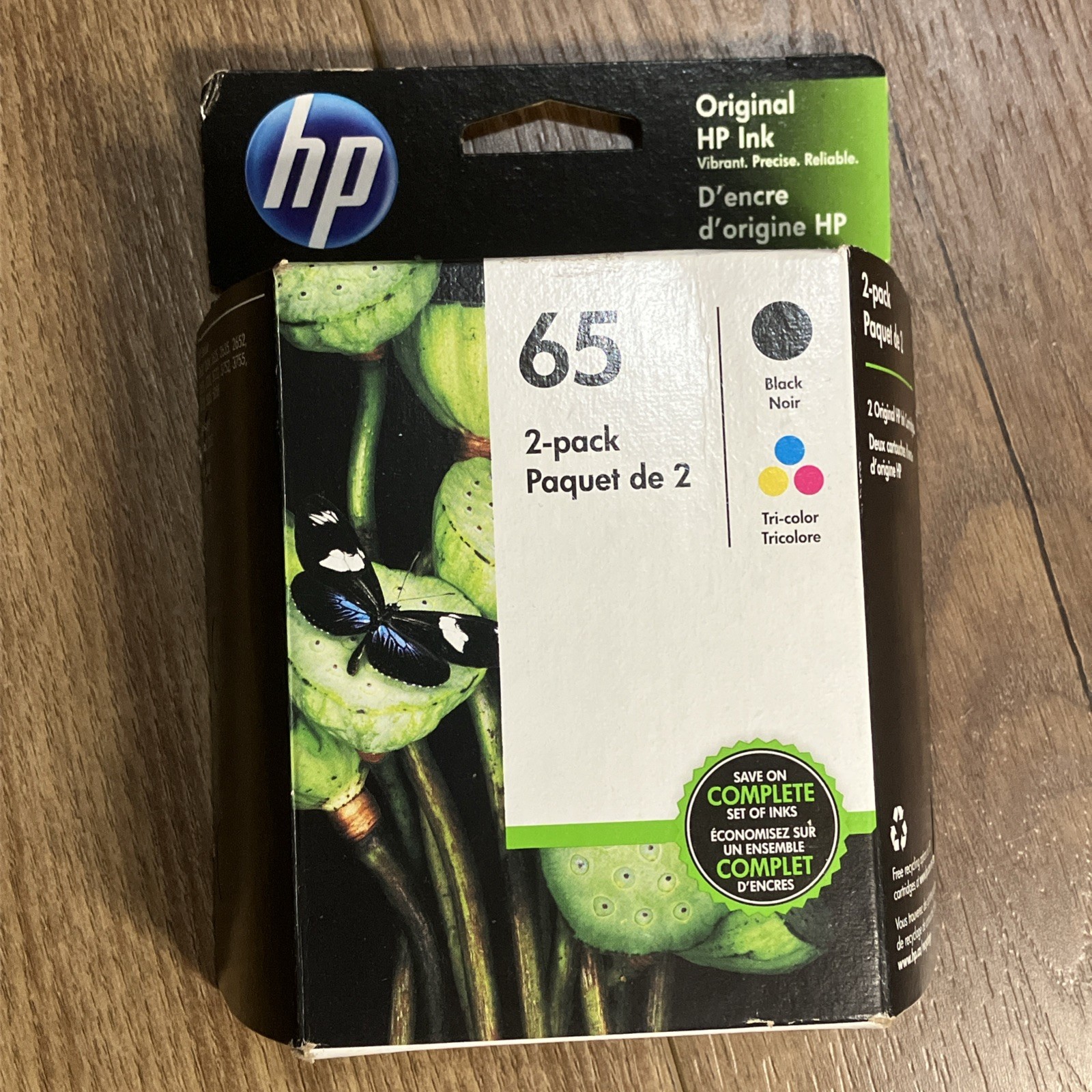 HP 65 (T0A36AN) Black & Tri-color Original Ink Cartridges July 2021