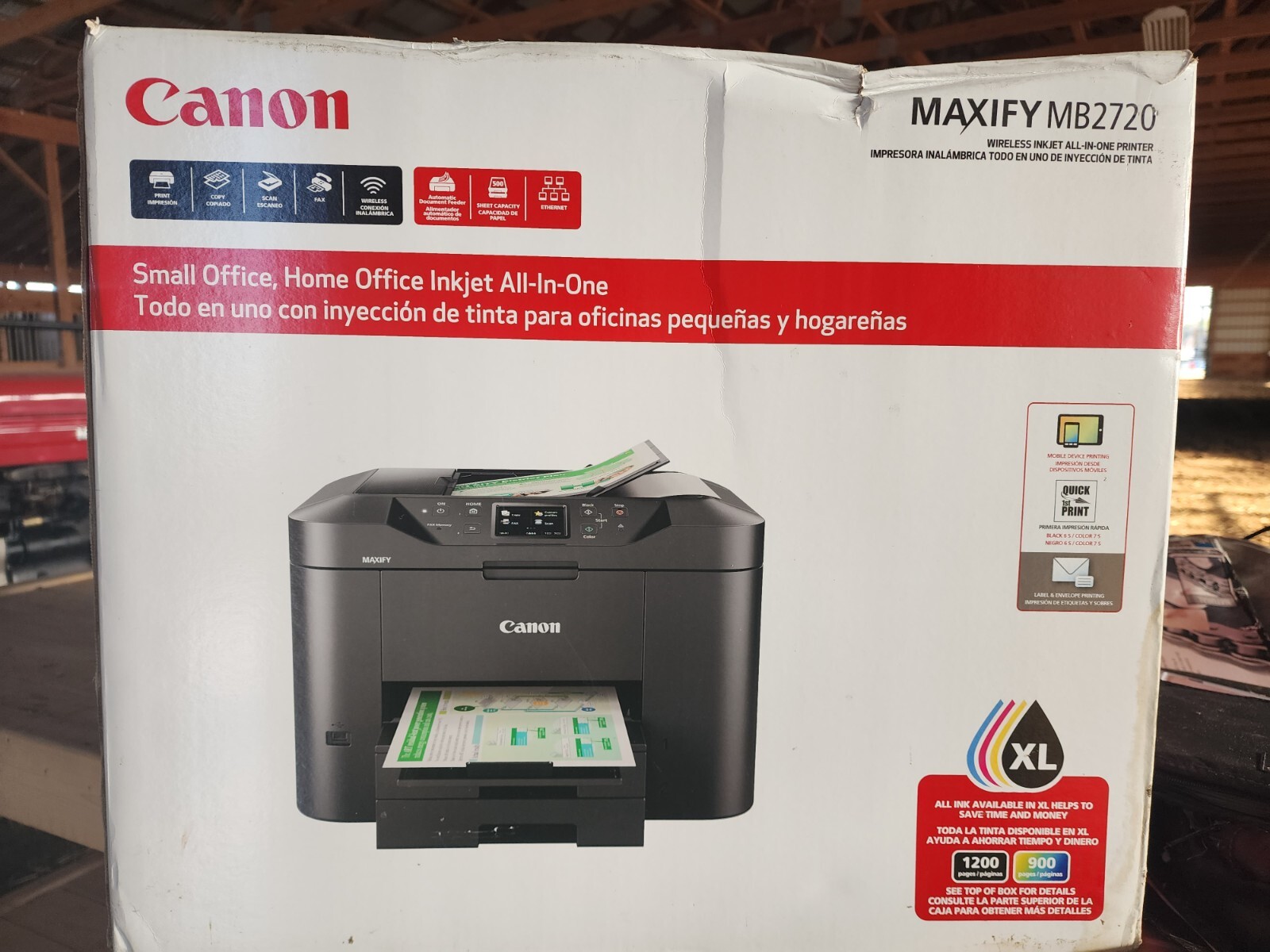 Canon MAXIFY MB2720 Standard Inkjet Printer
