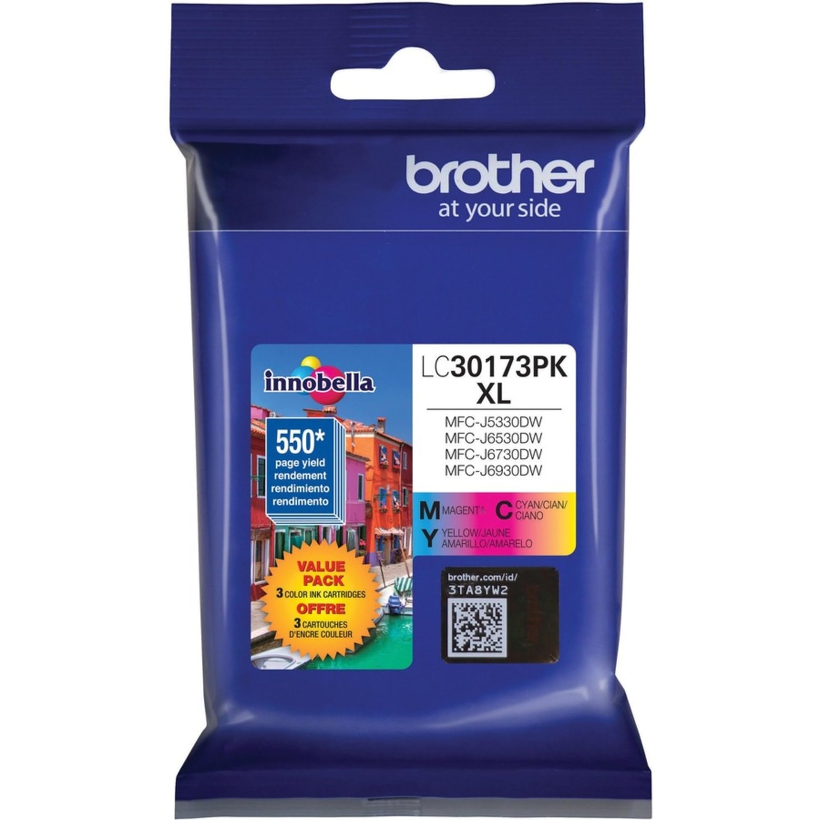 Printer LC30173PK High Yield XL 3 Pack Ink Cartridges- 1 Ea: Cyan/Magenta/Yel…