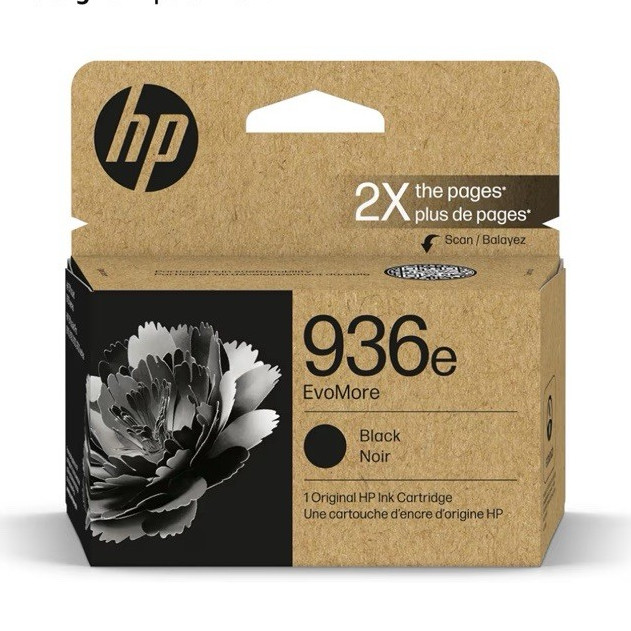 HP 936e EvoMore Genuine Black Inkjet Cartridge 4S6V6LN for OfficeJet Pro