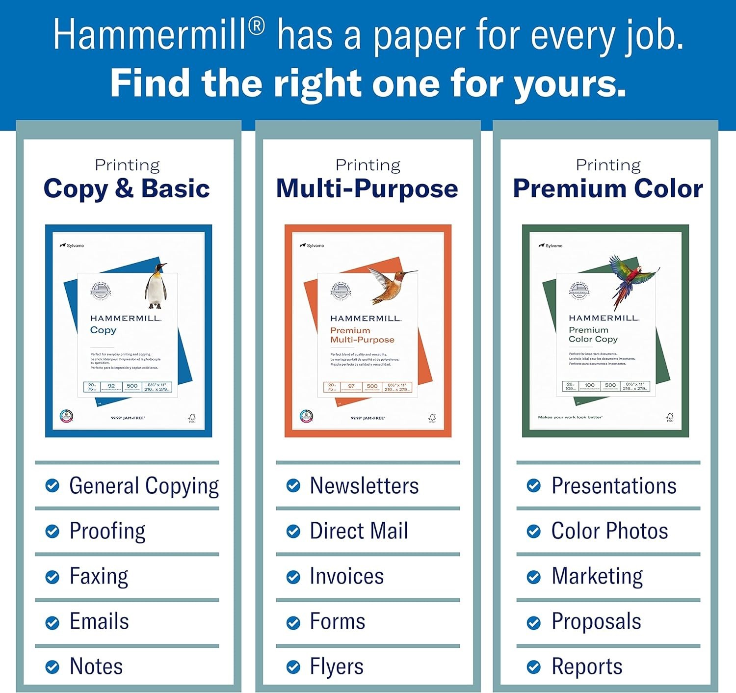 High-Brightness Color Copy Paper 11×17 – 1 Ream