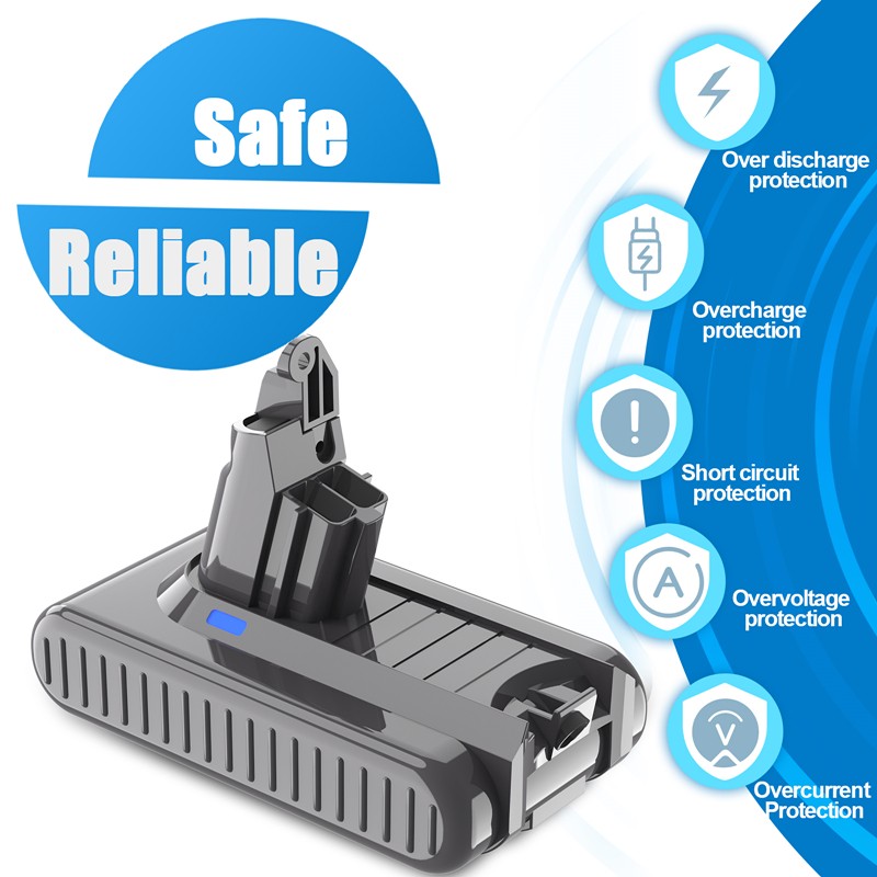 For Dyson V6 21.6V DC58 DC59 DC61 Absolute Handheld Cleaner 5.5Ah Battery