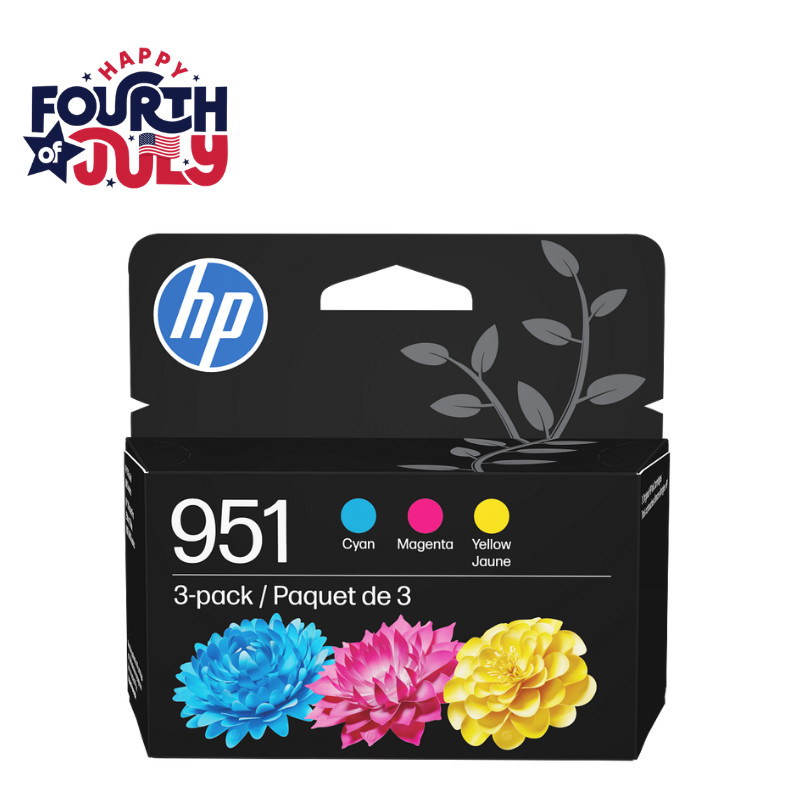 HP 951 3-pack Cyan/Magenta/Yellow Original Ink Cartridges