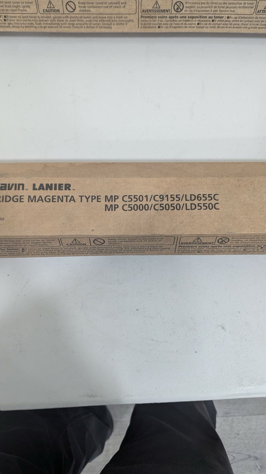 LOT OF 2 NEW RICOH/SAVIN/LANIER toners – C5501/C9155/LD655C – Magenta & Cyan