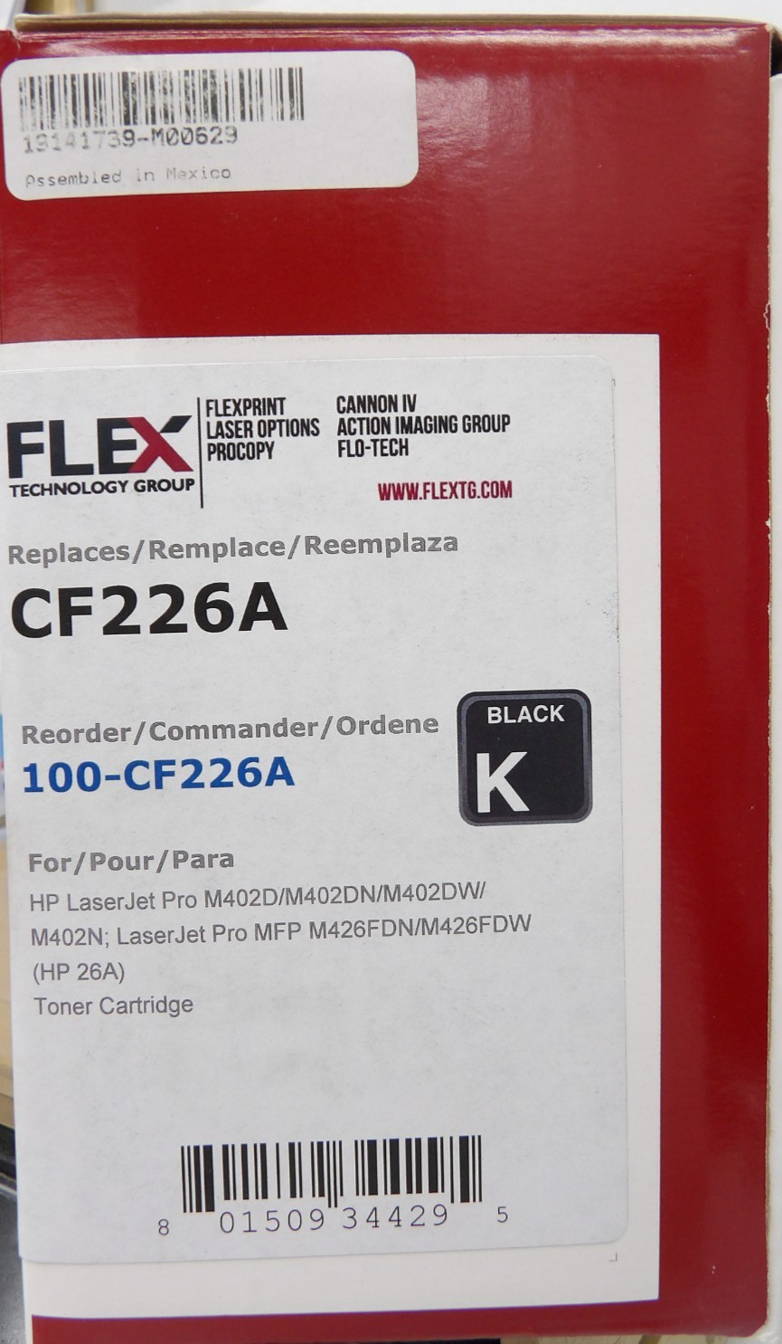 FLEX CF226A Premium Toner Cartridge HP LaserJet Pro M402D/M402DN/M402DW/M402N