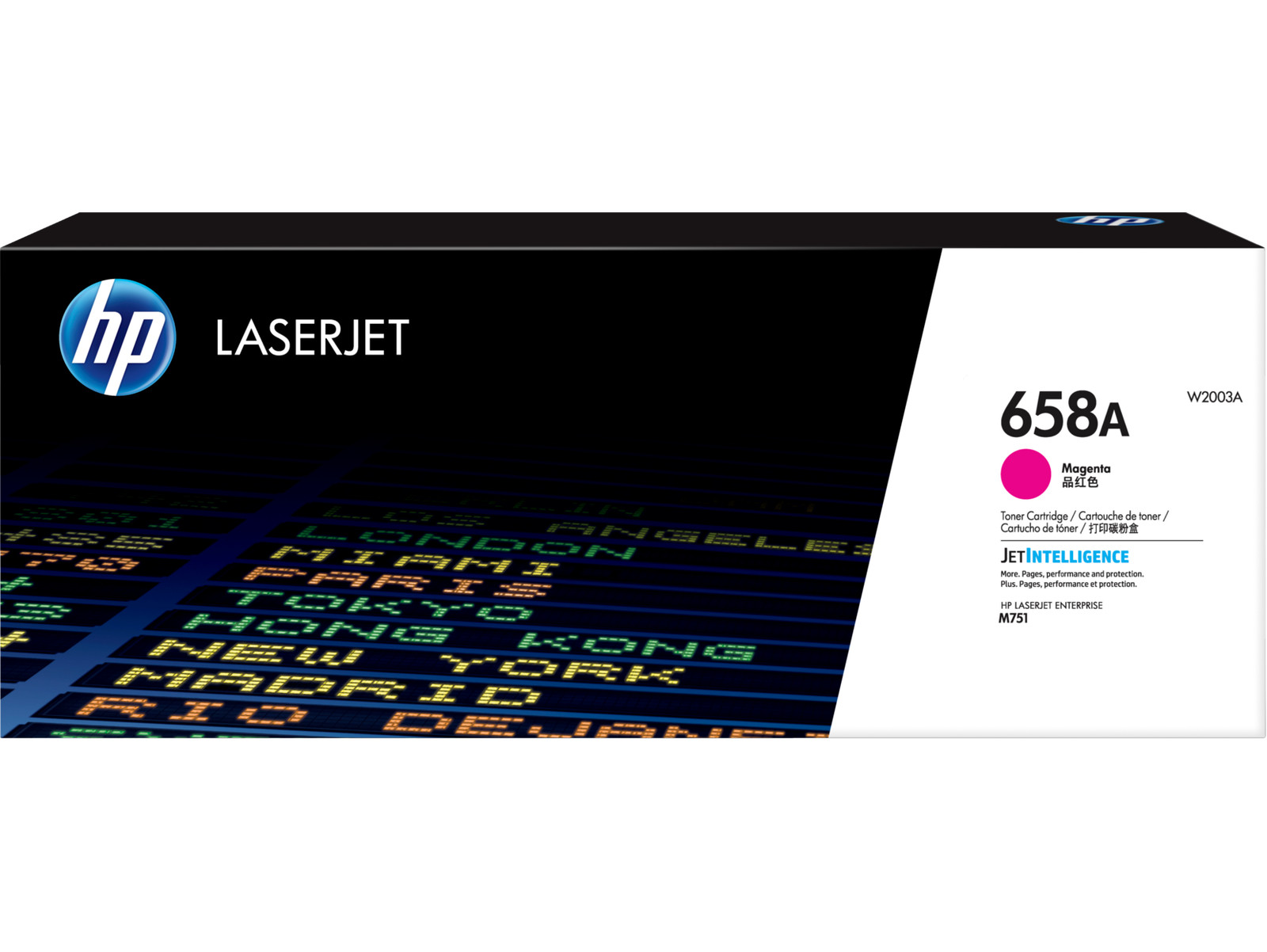 HP 658A Magenta Original LaserJet Toner Cartridge, ~6,000 pages, W2003A
