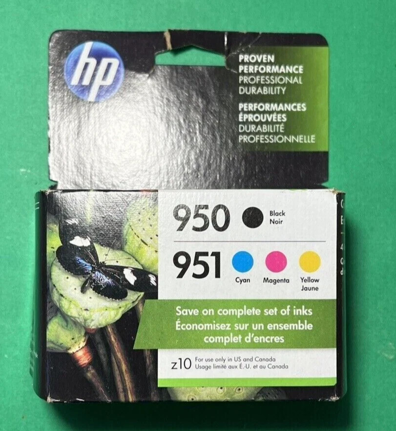 Genuine HP 951 Ink Cartridges-B/C/M/Y-For HP8620 8630 Printer-OEM-4PK-2021-2023