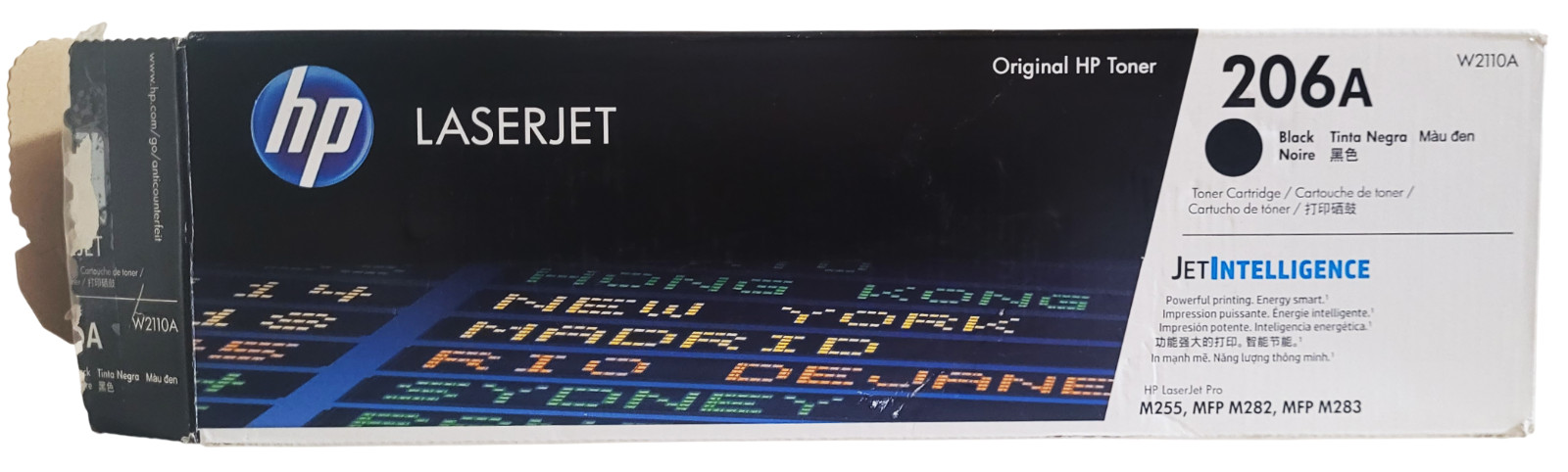 HP LaserJet 206A Black W2110A Toner Cartridge New Sealed With Open Box