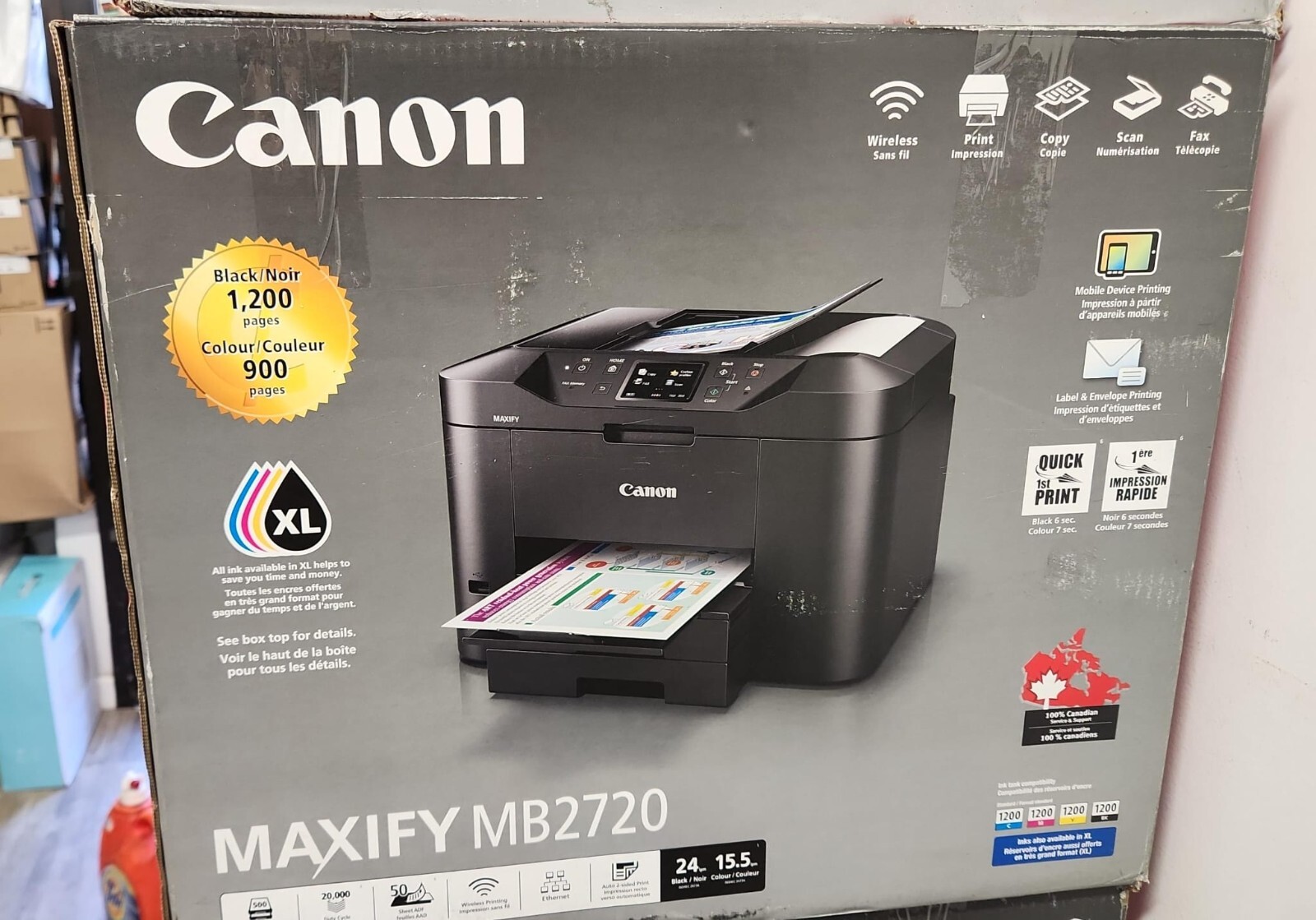 Canon MAXIFY MB2720 Wireless Color Photo Printer with Scanner Copier Fax Parts