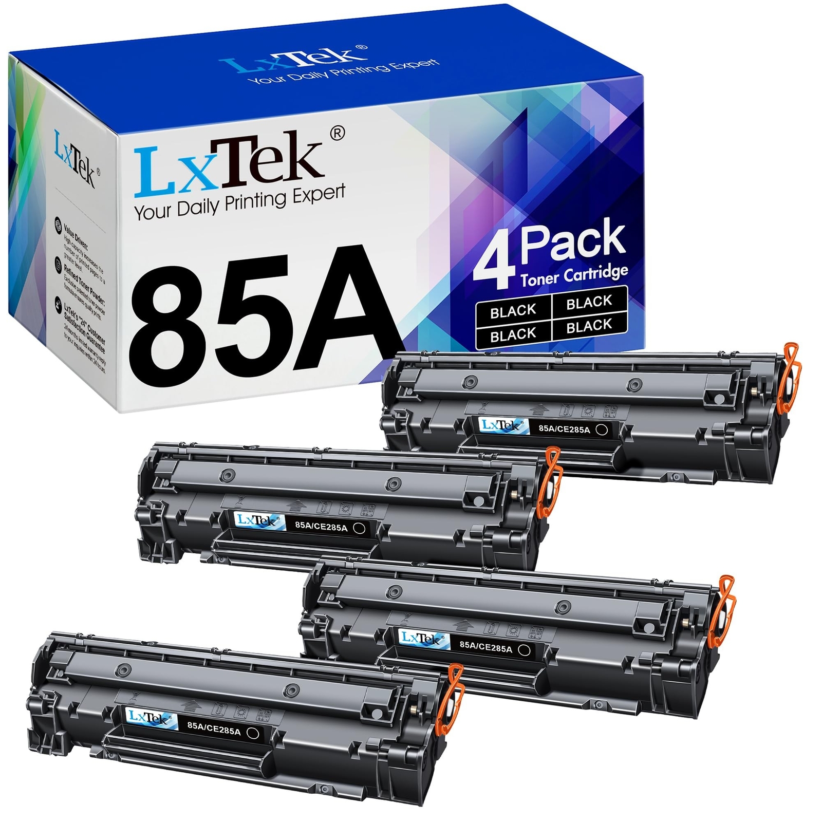 LxTek Compatible Toner Cartridge Replacement for HP 85A CE285A to Compatible …
