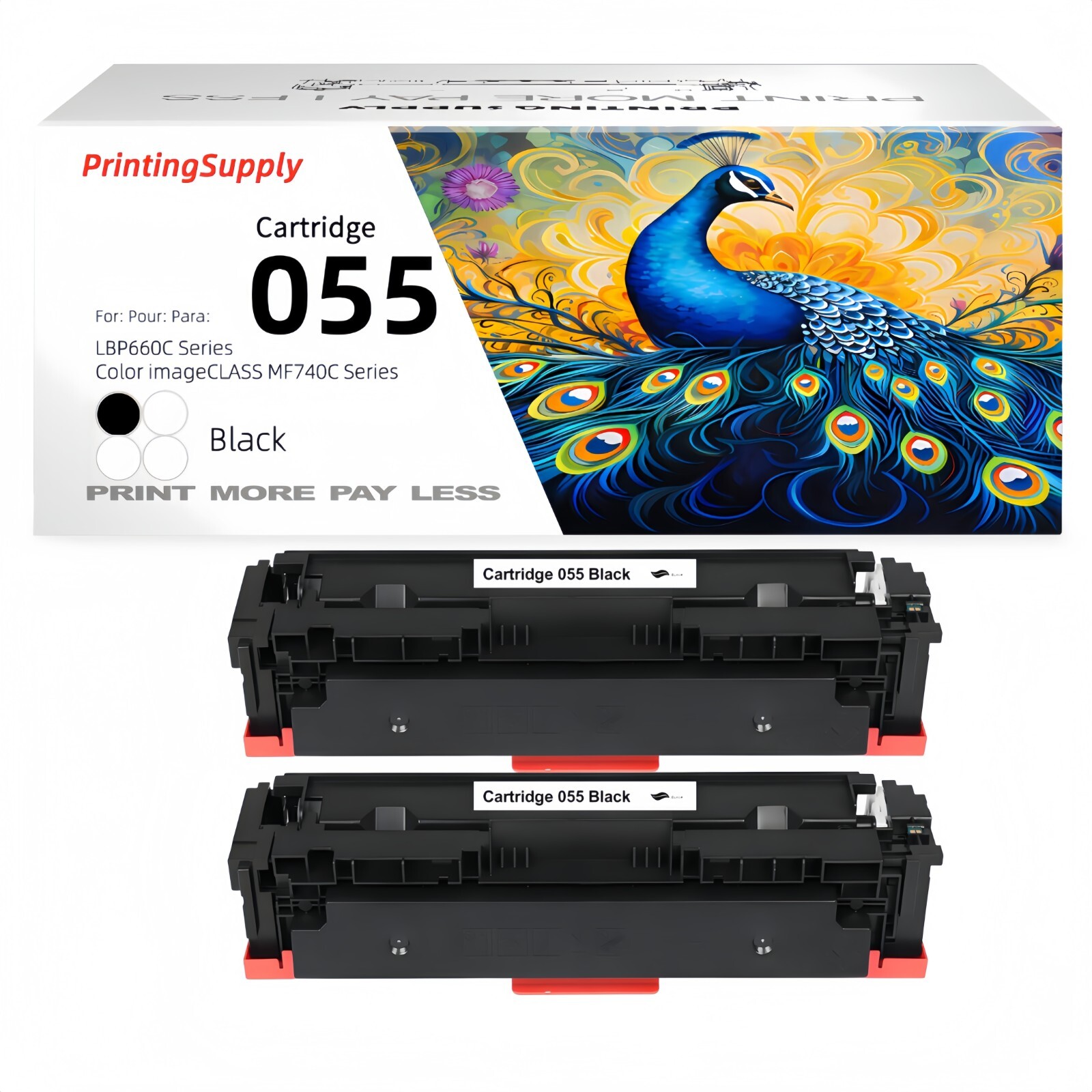 055 Toner Cartridge For Canon 055 Color ImageCLASS MF741cdw MF743cdw MF745 Lot