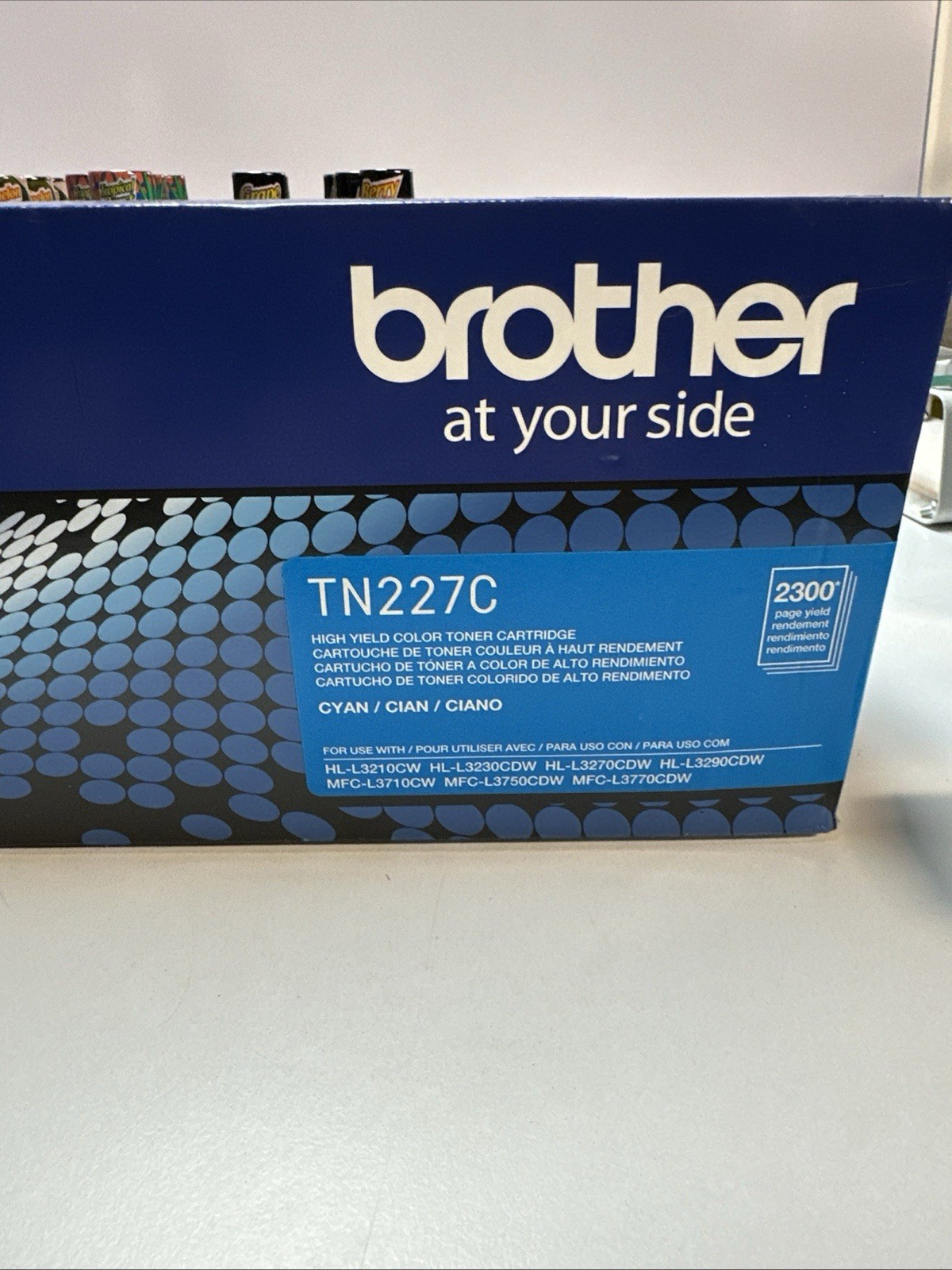 Brother Genuine TN227C High Yield Cyan HL-L3210CW HL-L3230CDW – NEW SEALED BOX