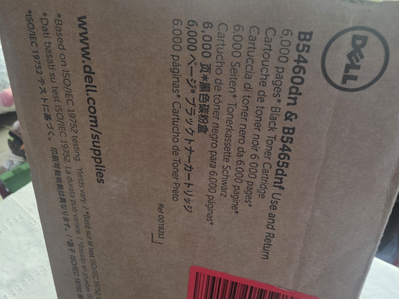 Genuine OEM Dell 2792P Black Toner Cartridge B3460dn B3465dn 6,000 Page New