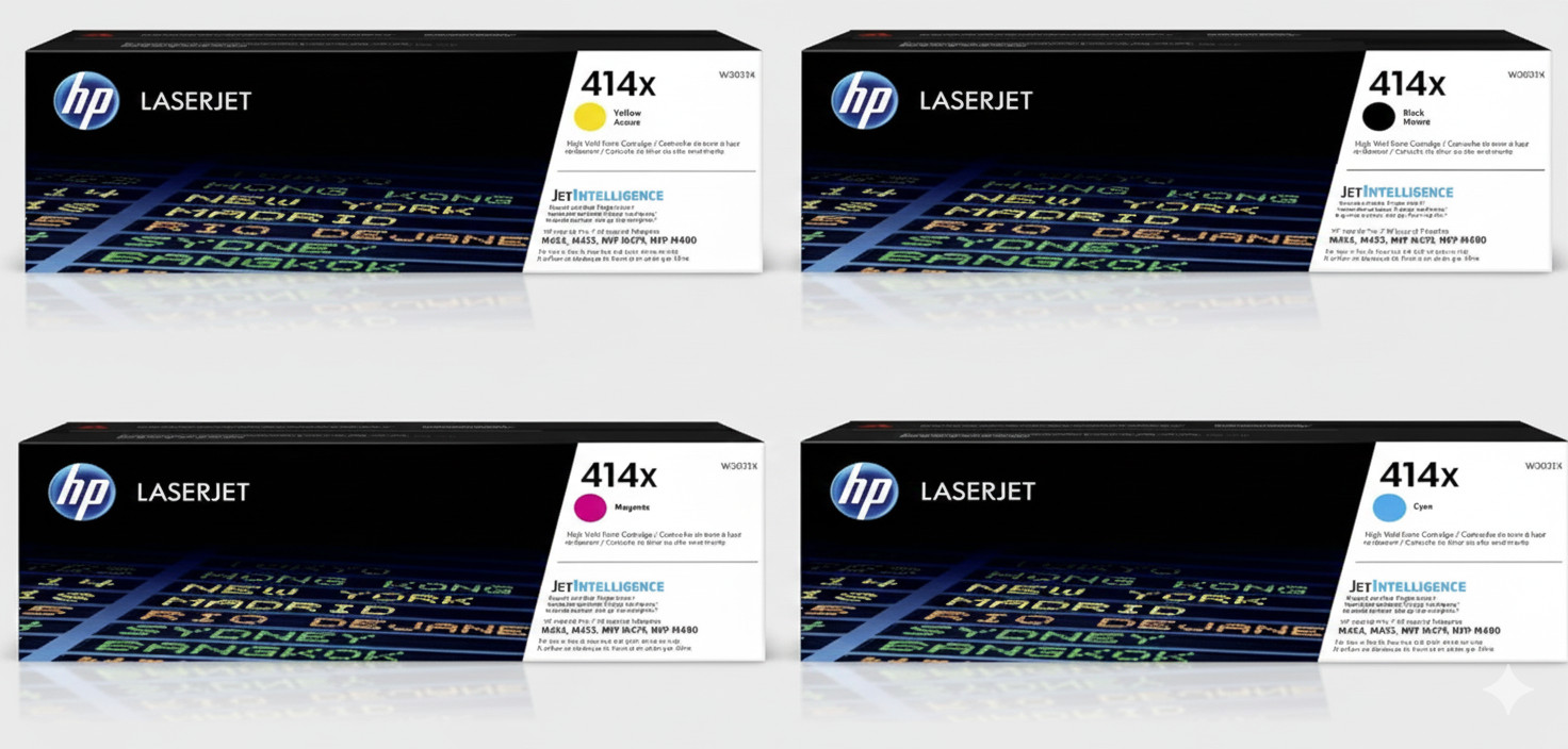 HP 414X Original High Capacity Toner – CMYK Set Available