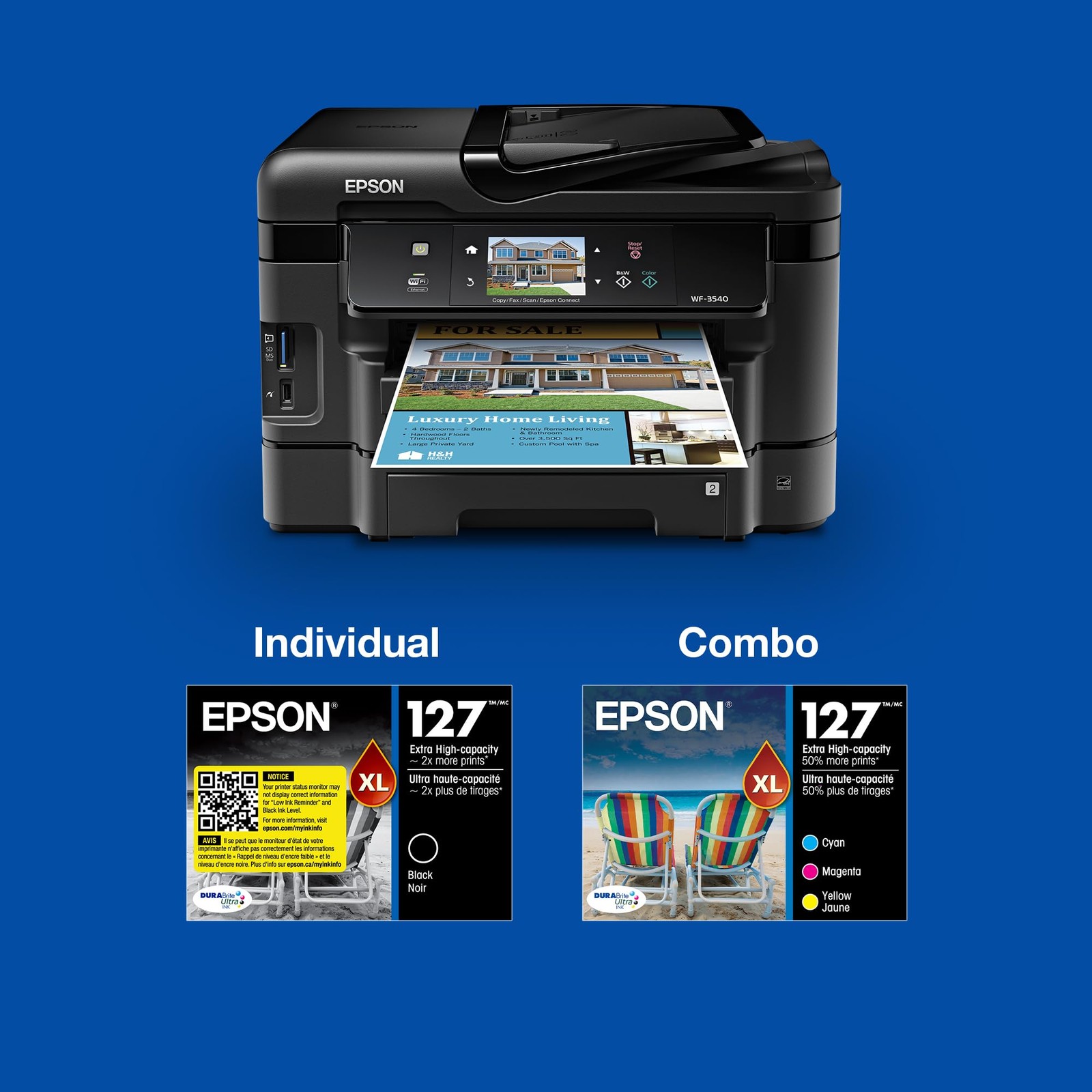 Epson DURABrite Ultra Ink Multi Pack Black Color Cartridges Smudge Resistant