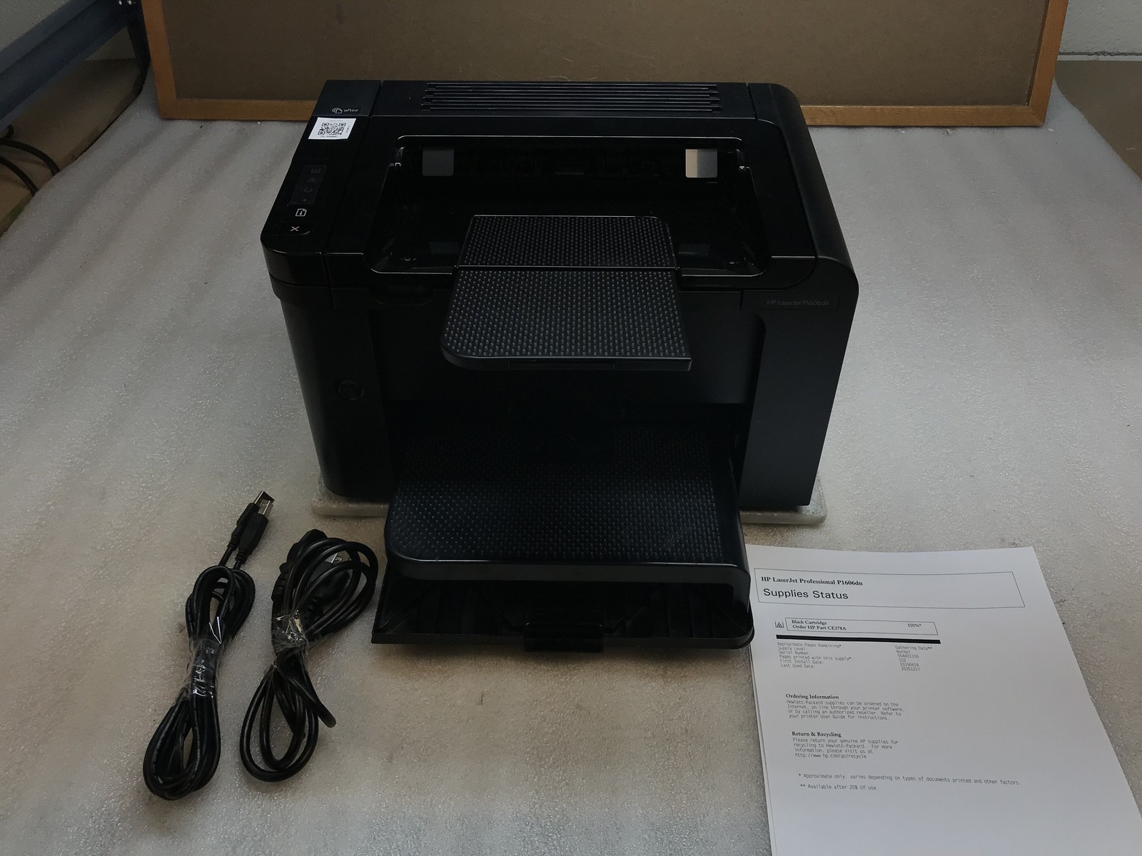 HP LaserJet P1606dn Monochrome Workgroup Laser 939 Page Count Tested &Functional