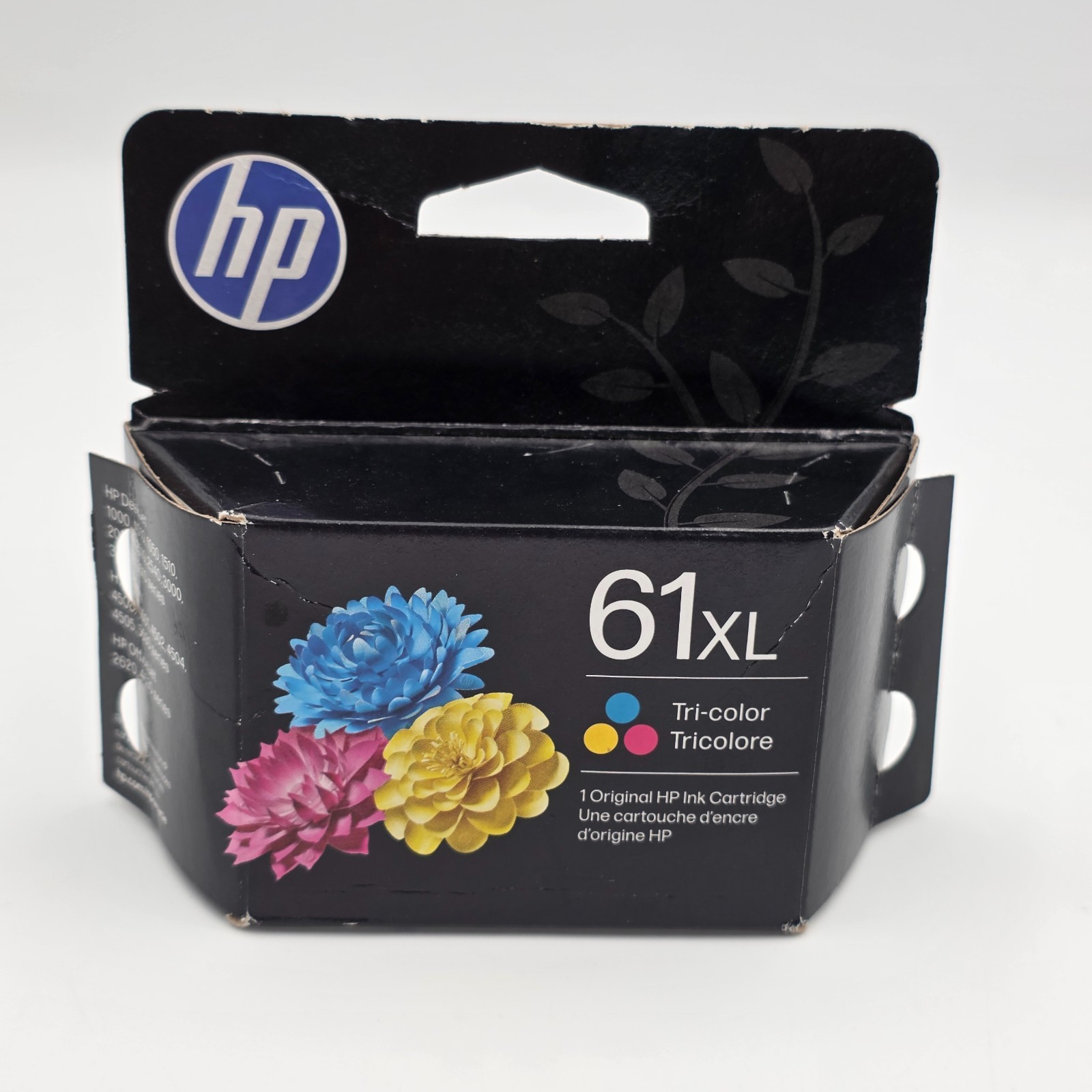 HP 61XL Tri-Color Ink Cartridge Genuine OEM New Sealed Exp Aug 2027 CH564WN