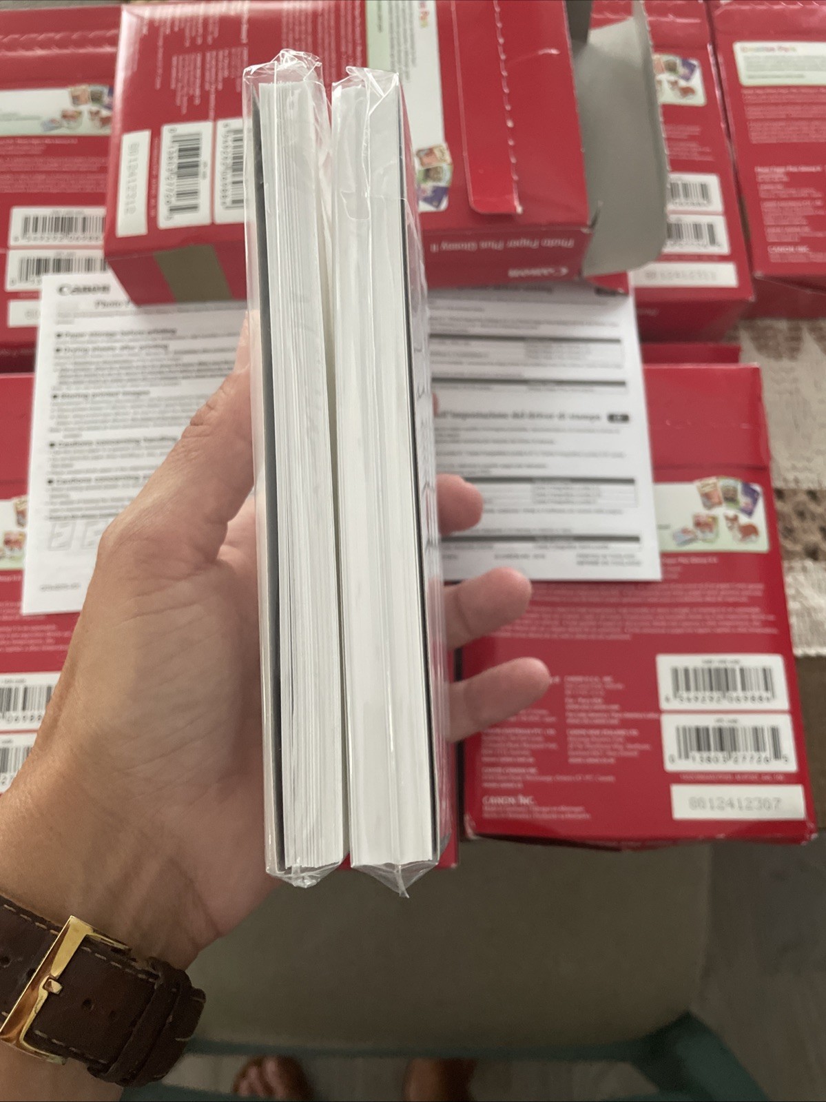 Lot Of 8 Canon PP-301 Photo Paper Plus Glossy II 4×6 inch 100 Sheets One Opened