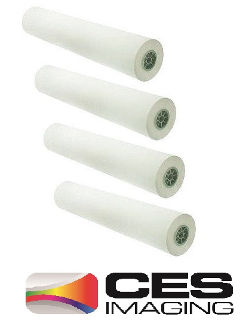 1-4 Rolls 36″x150′ 20lb Bond Inkjet Plotter Paper 2″ core 92 Bright