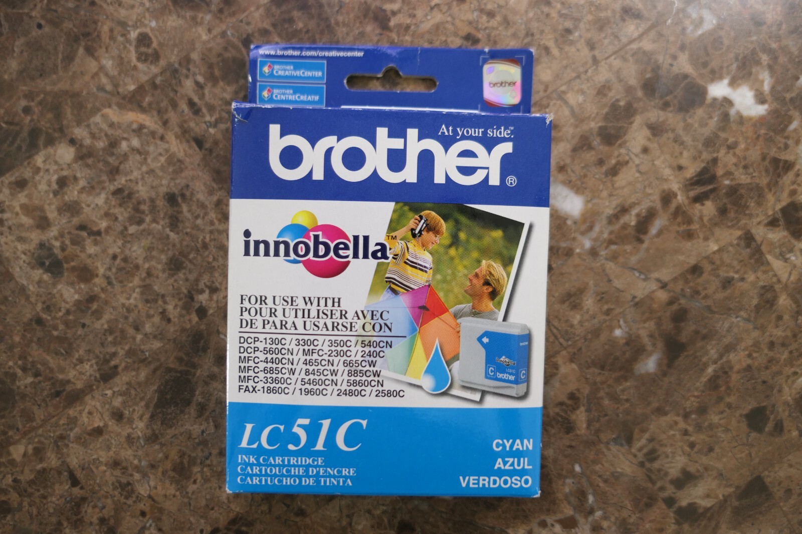 Brother LC51C Innobella Ink, Cyan New 12/2012 GENUINE OEM