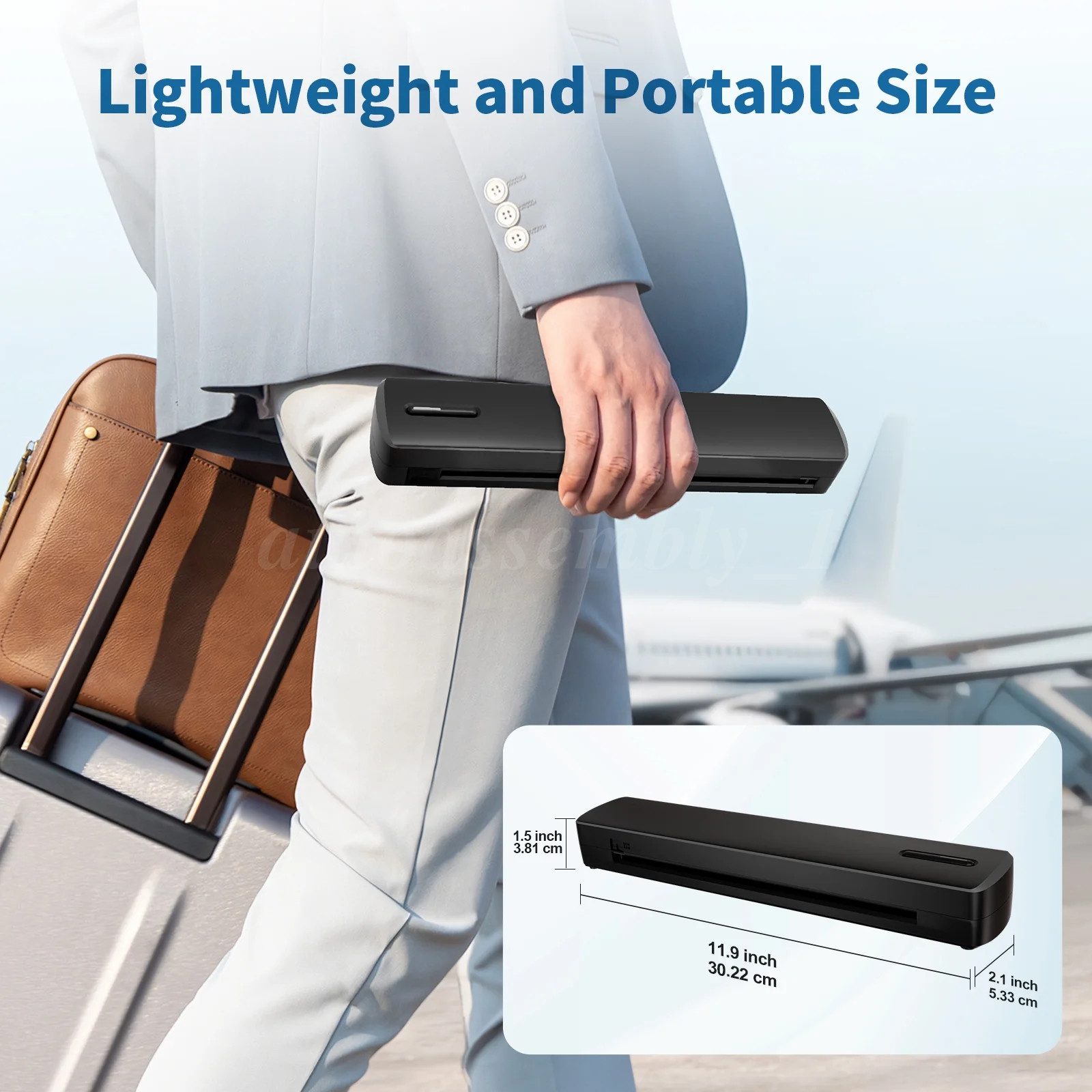 Thermal Printer Wireless Inkless Portable Printer Support Letter & A4 LOT