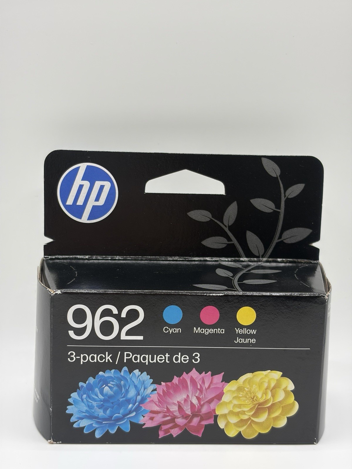 HP 962 3 Pack Ink Cartridges, Cyan Magenta Yellow Color, EXP. 01/2028