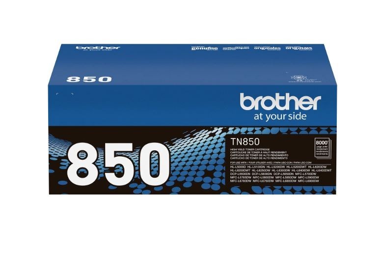 Genuine Brother TN850 TN-850 High Yield Toner Cartridge L5500DN L5600DN L5650DN