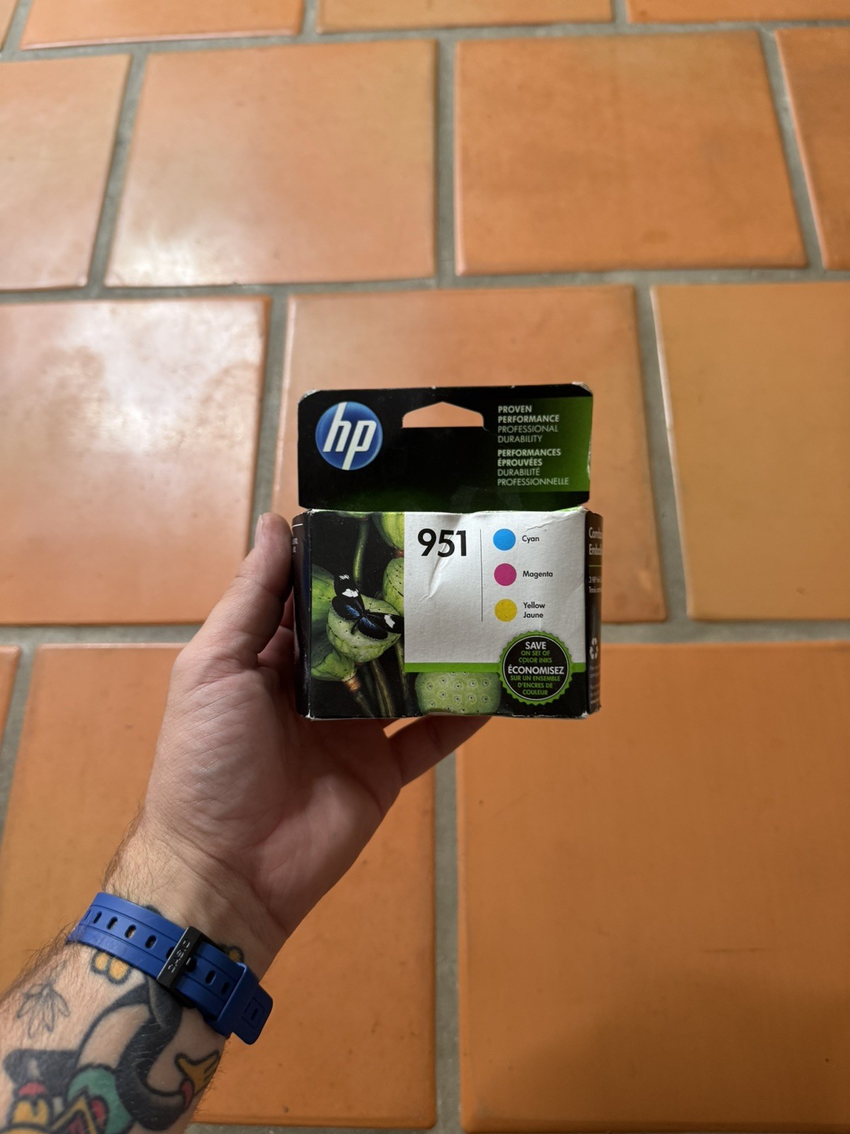 HP 951 Cyan, Magenta, Yellow Printer Ink Cartridges Exp Feb 2017 Sealed