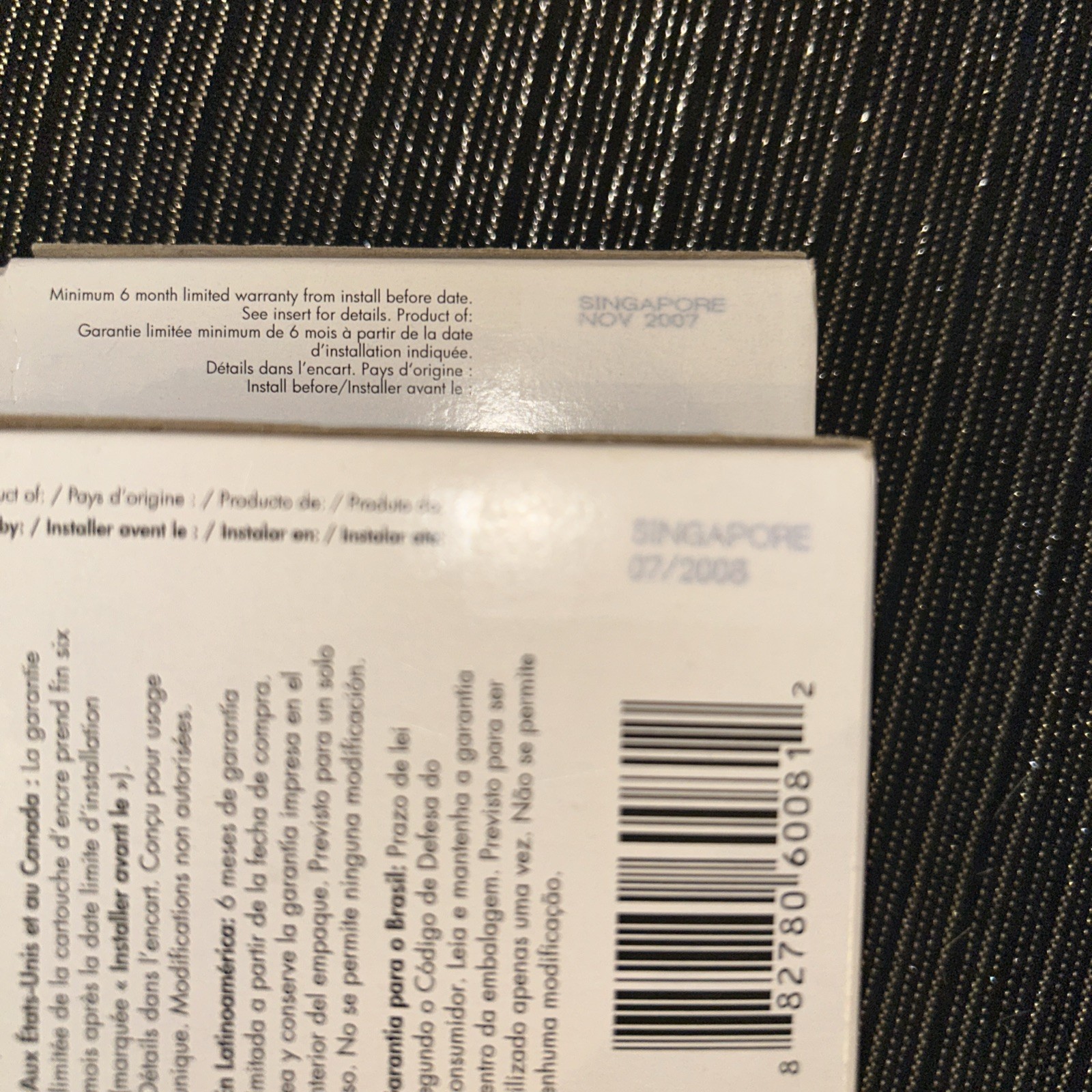 Lot of 2 New & Sealed Genuine HP 11 Ink Cartridge C4838A Expired