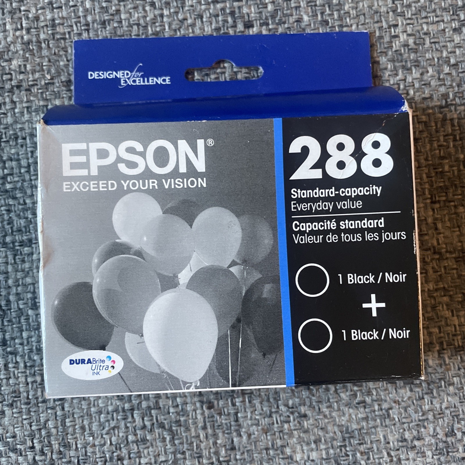 EPSON 288 STANDARD CAPACITY BLACK 2 PACK Exp 02/2026 Sealed