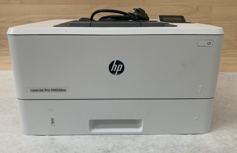 HP LaserJet M402dne C5J91A 40ppm Monochrome Printer 1288 Page Count *NO TONER*
